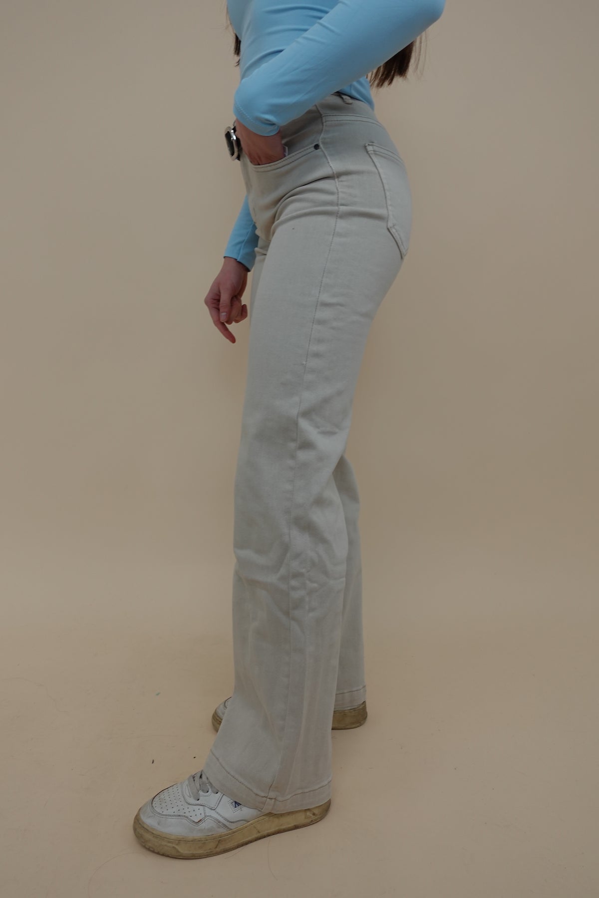 Jeans Palazzo Beige