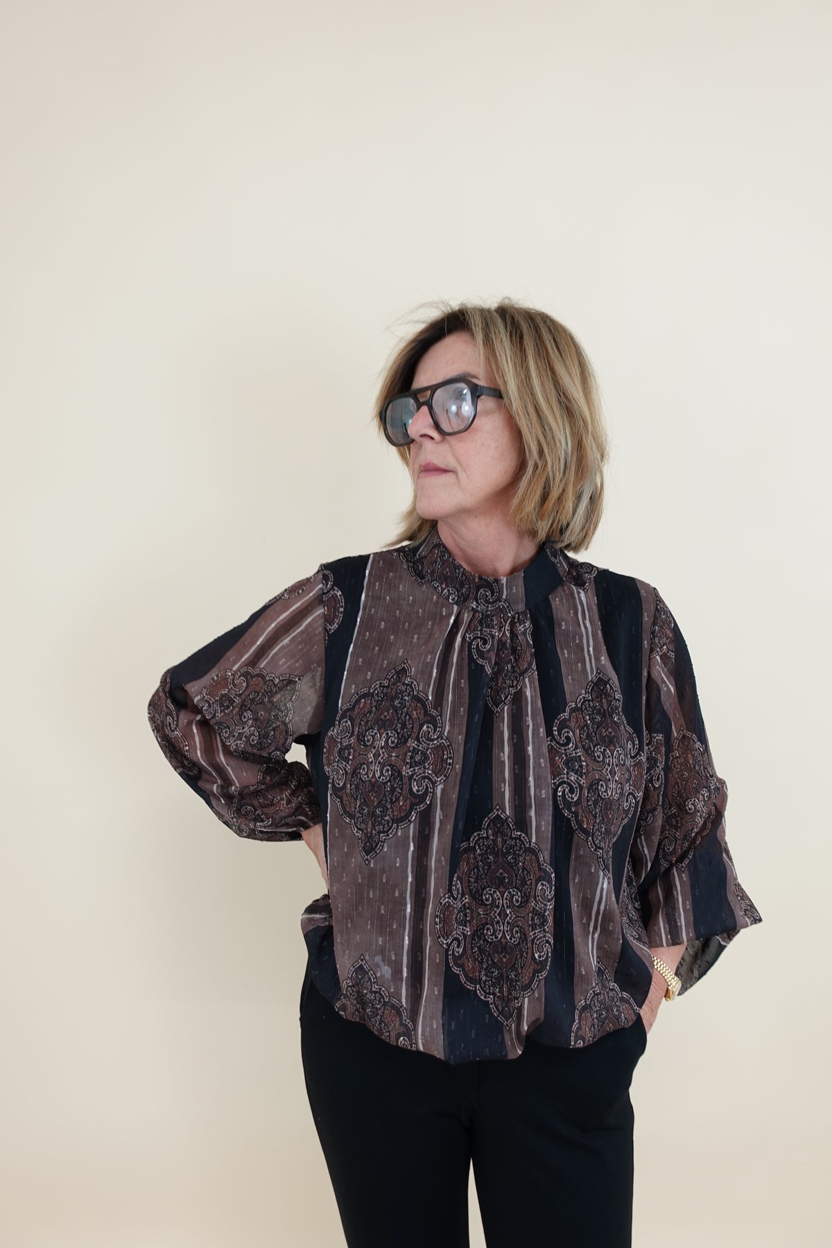 Camicia Oriente Marrone