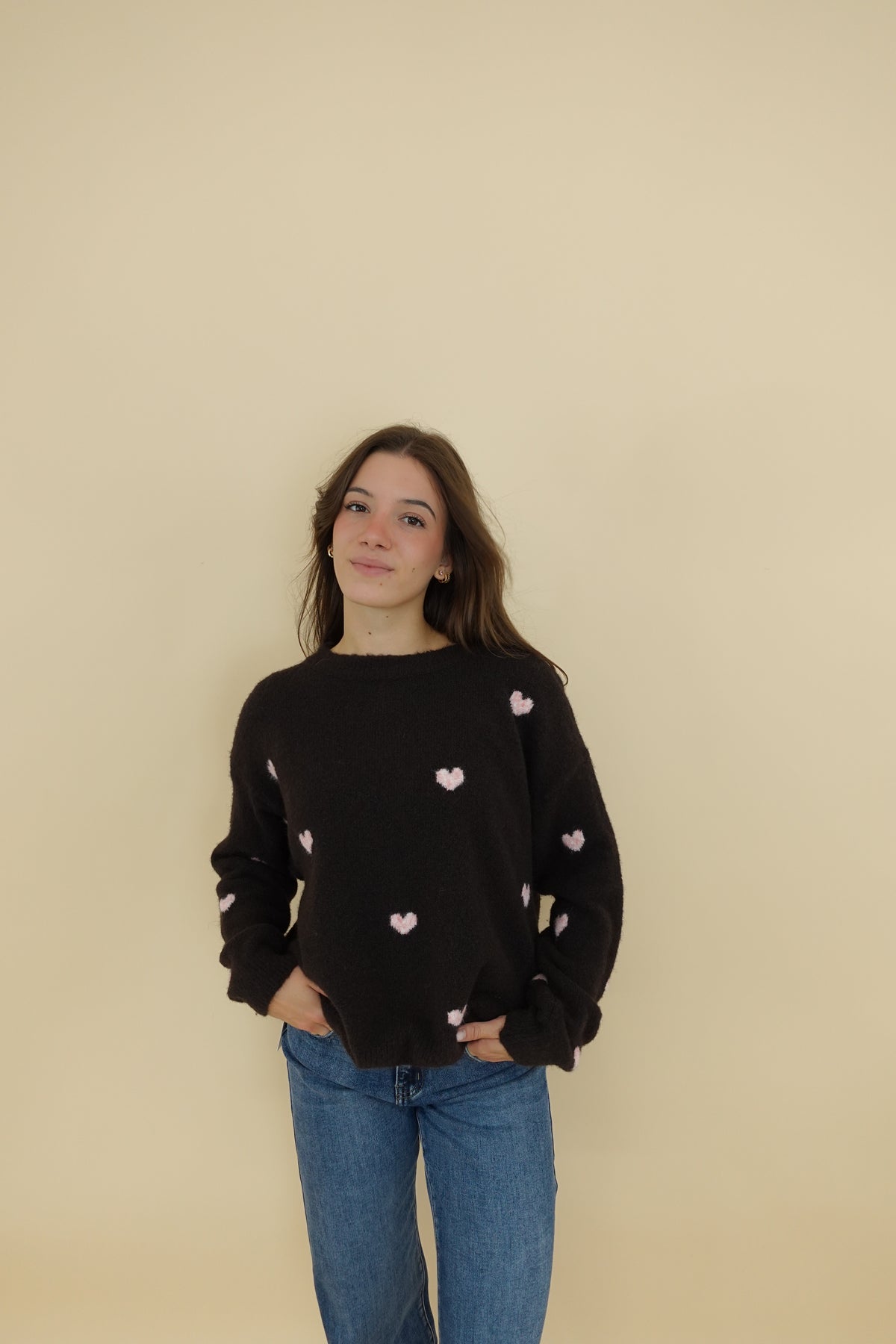 Maglione Heart Marrone