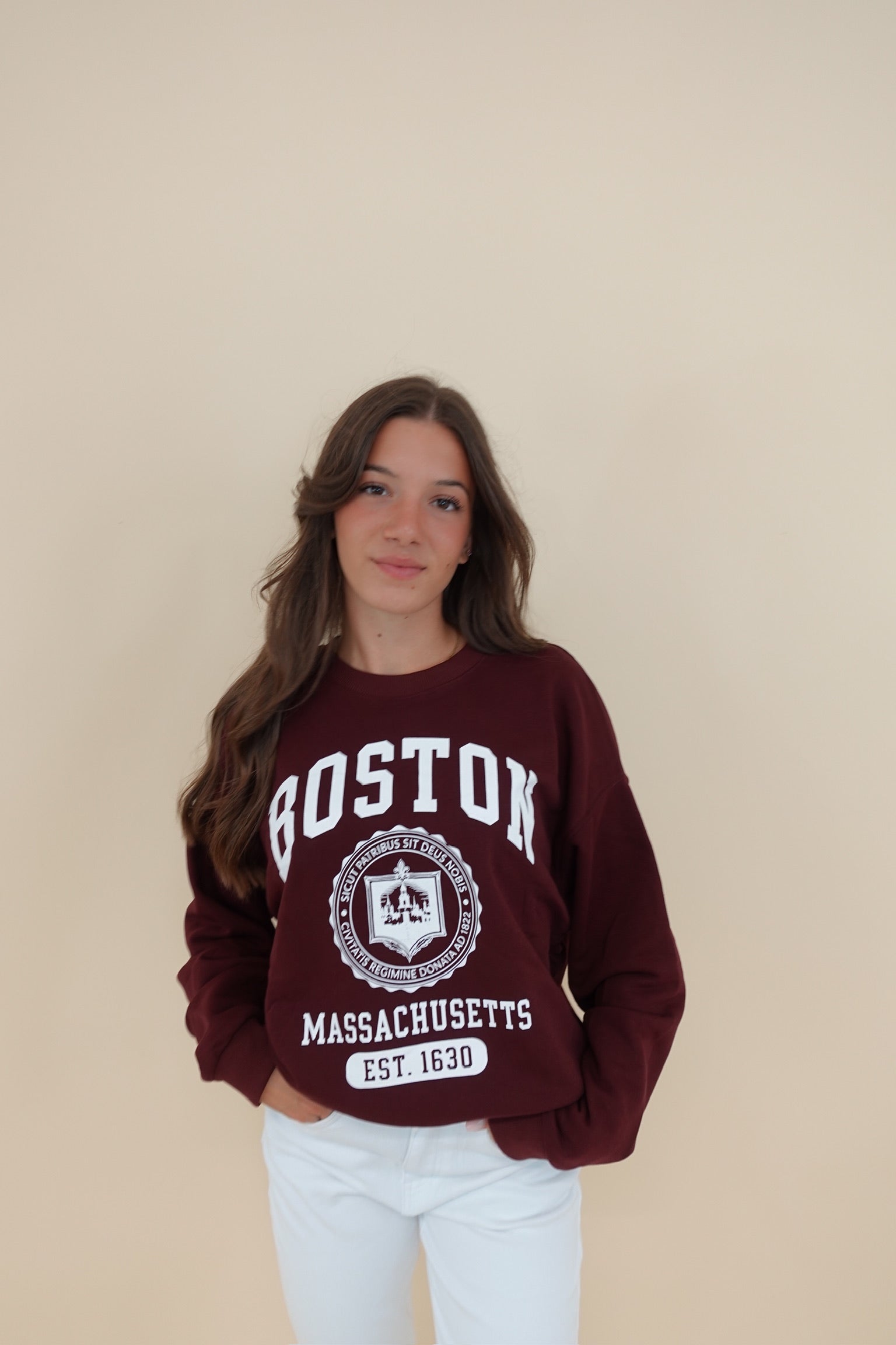 Felpa Boston Bordeaux
