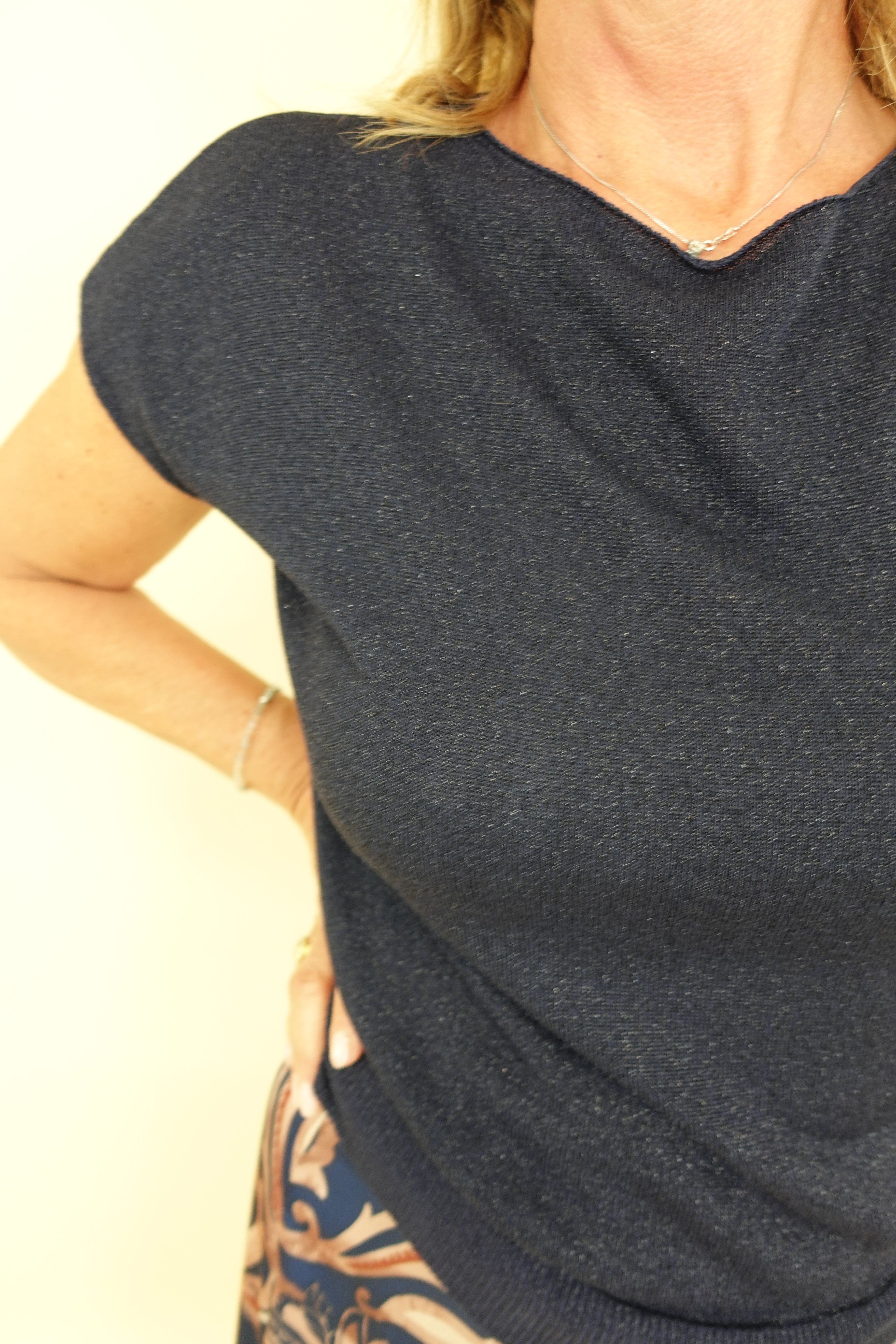Maglia Lurex Blu