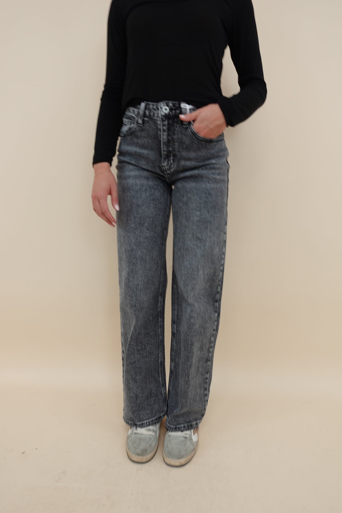 Jeans Palazzo Grigio