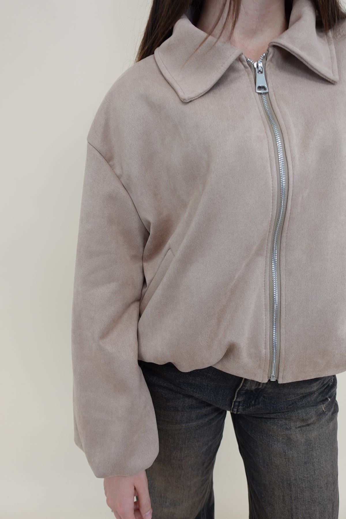 Giacca Bomber Camel