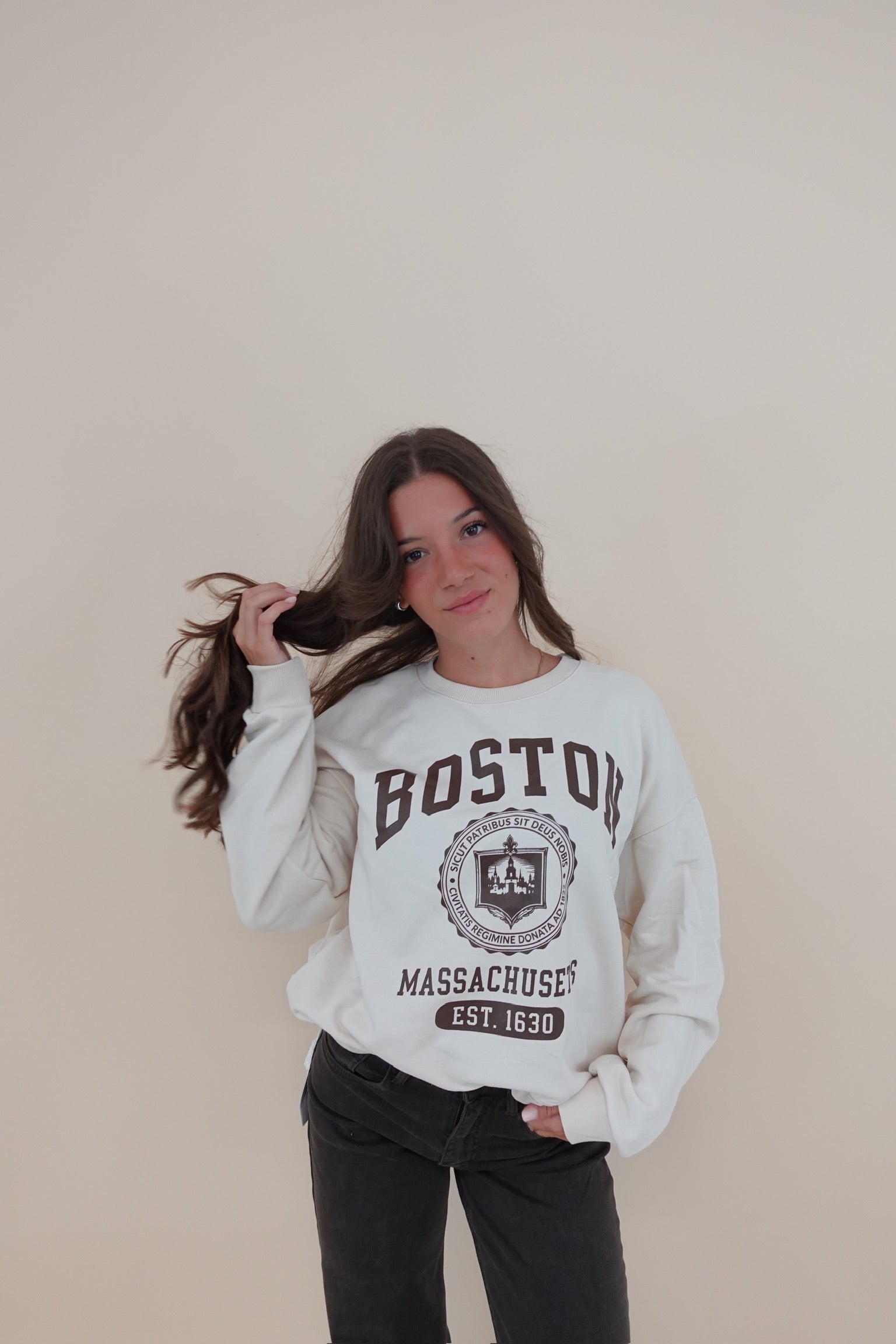 Felpa Boston Beige