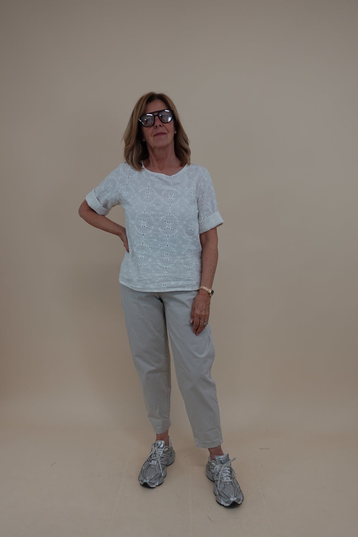 Pantalone Francesca Beige