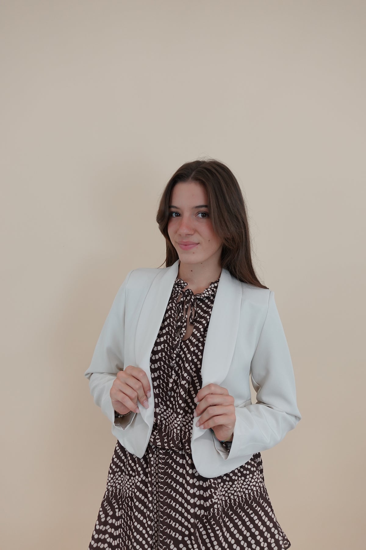 Giacca Crop Beige