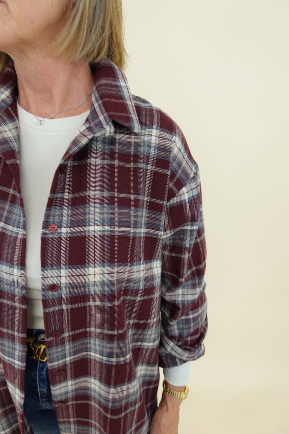 Camicia Forest Bordeaux