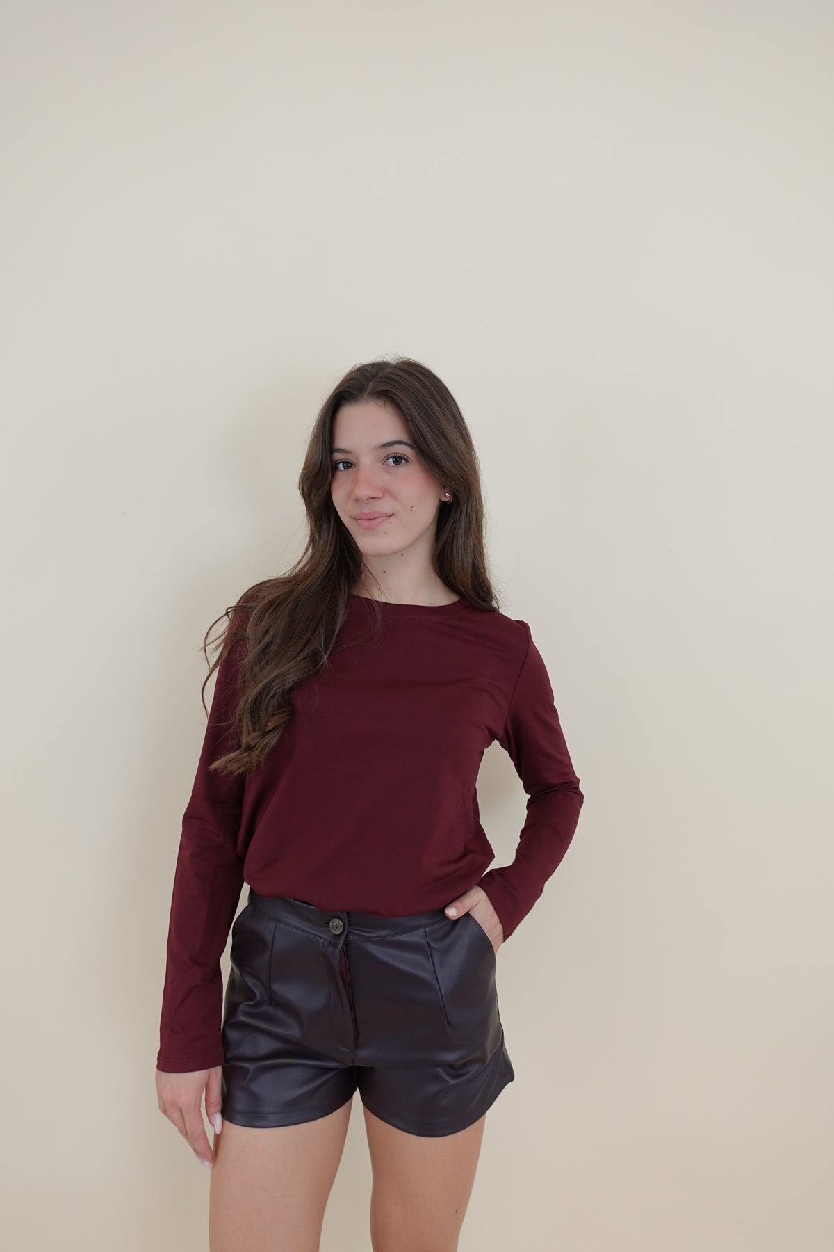 Maglia Long Sleeve Bordeaux