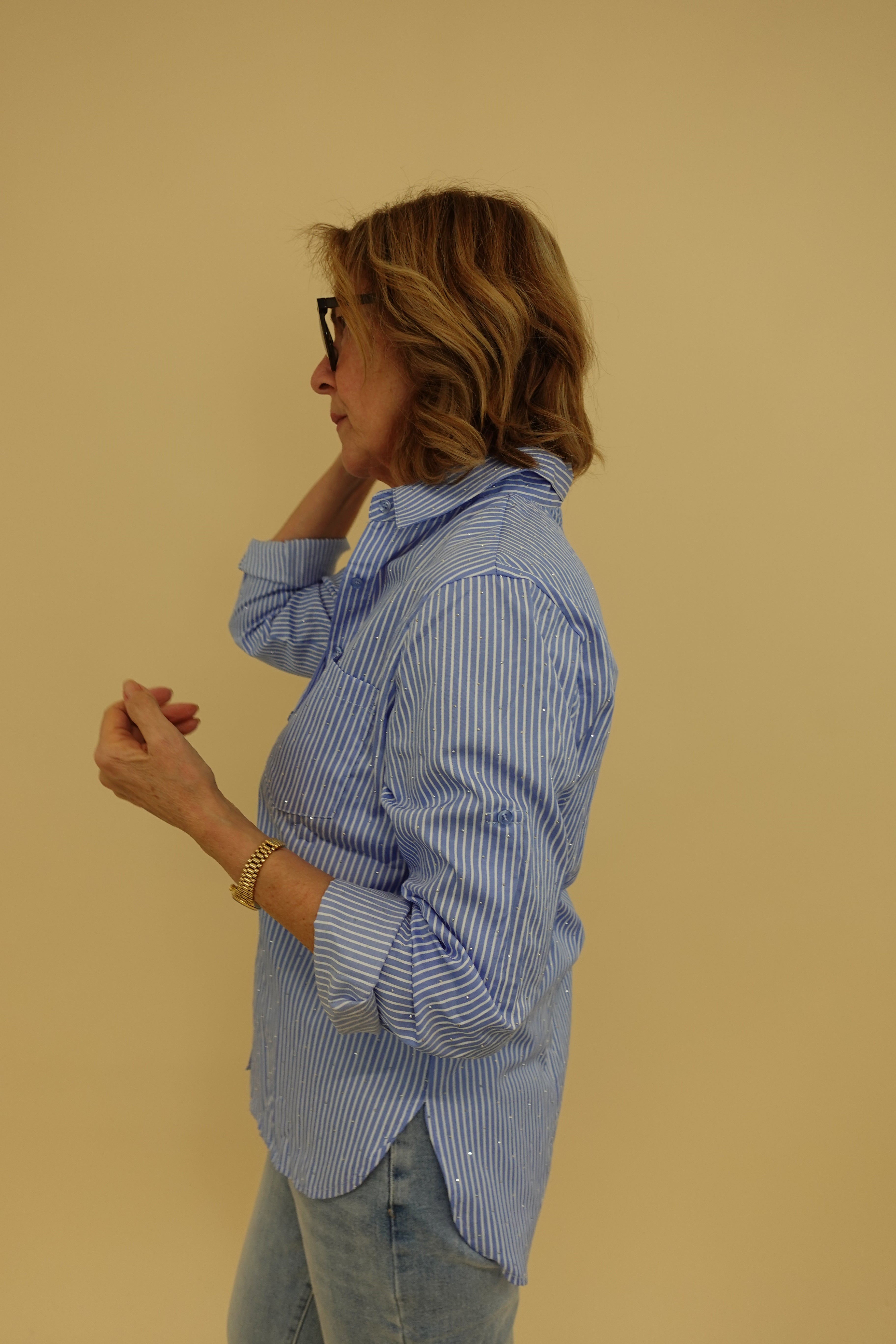 Camicia righe tasca