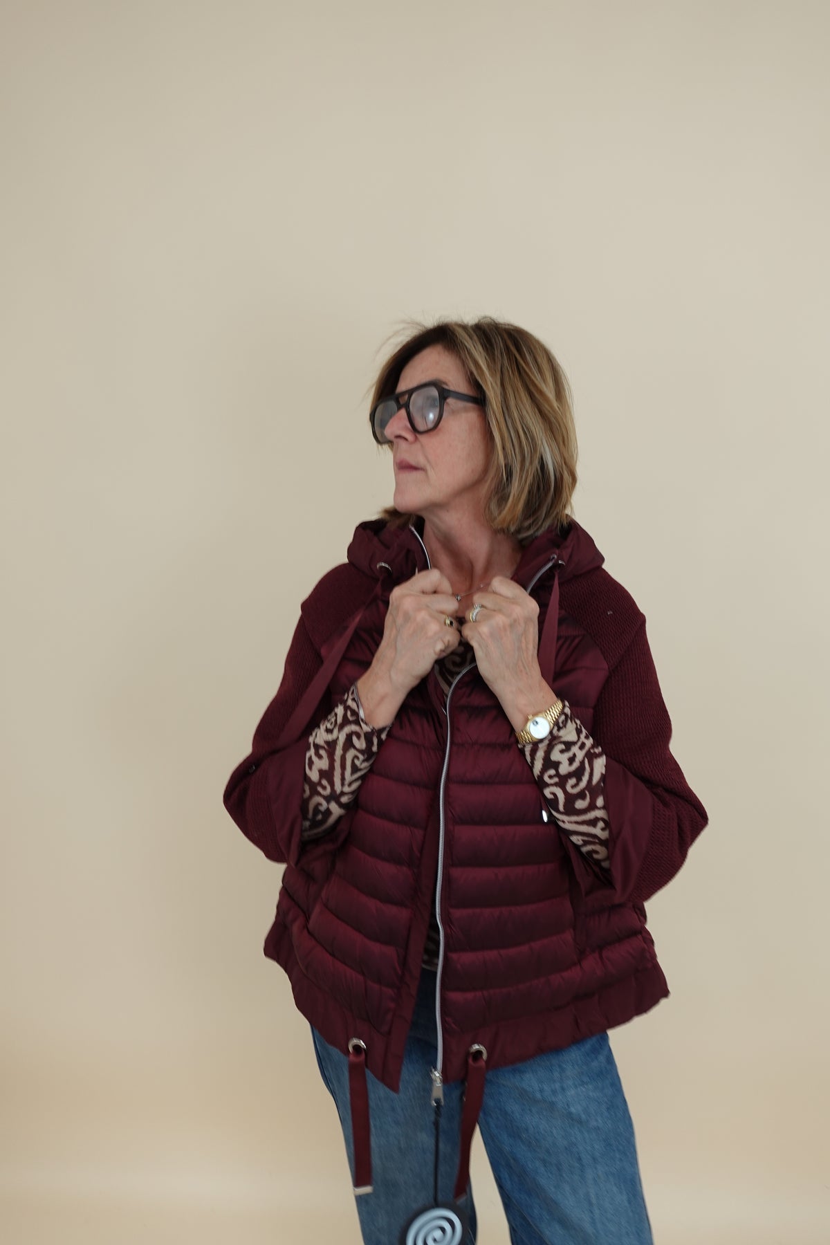 Piumino Must Bordeaux