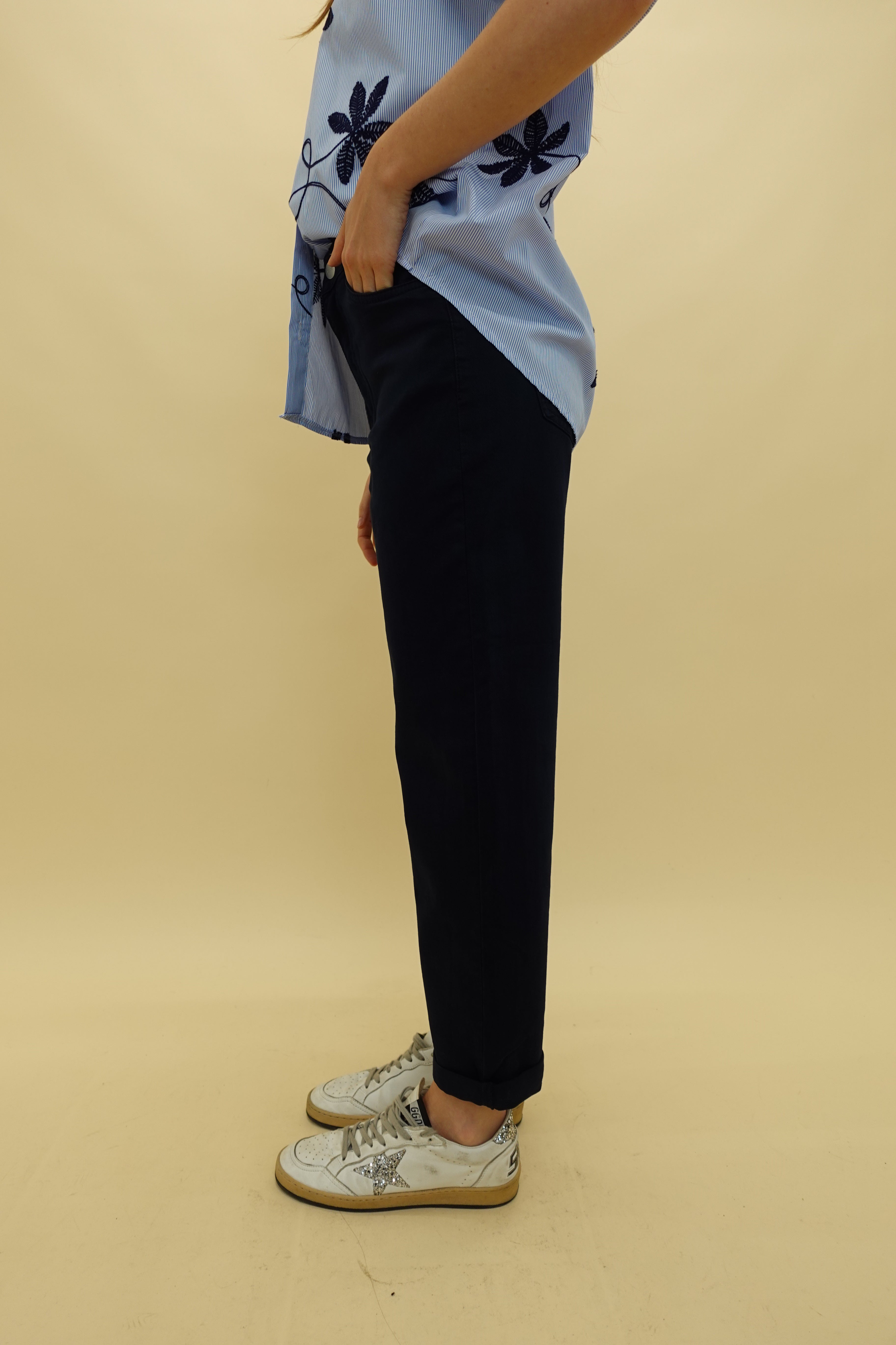 Jeans Momfit Blu