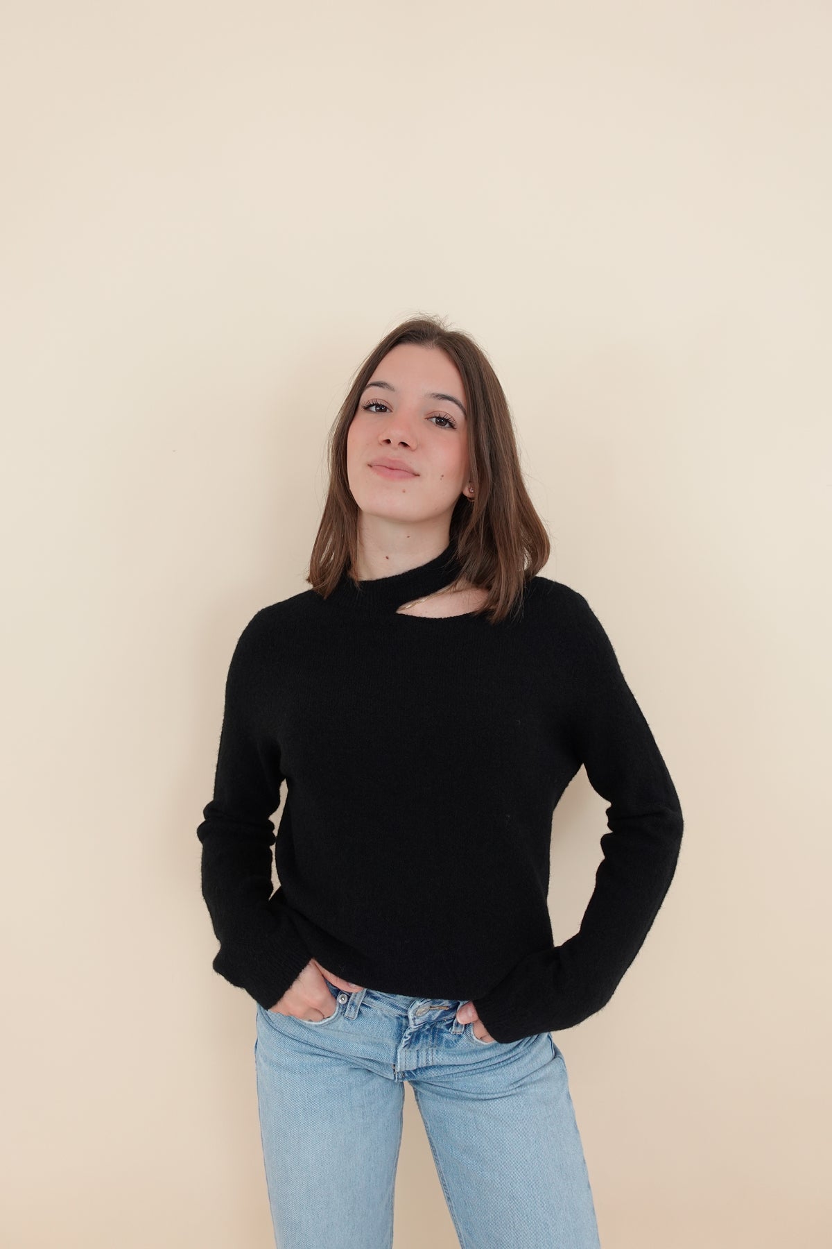 Maglione Cut Nero Small