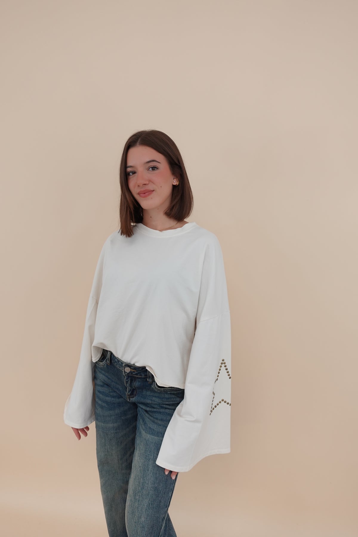Felpa Star Bianca