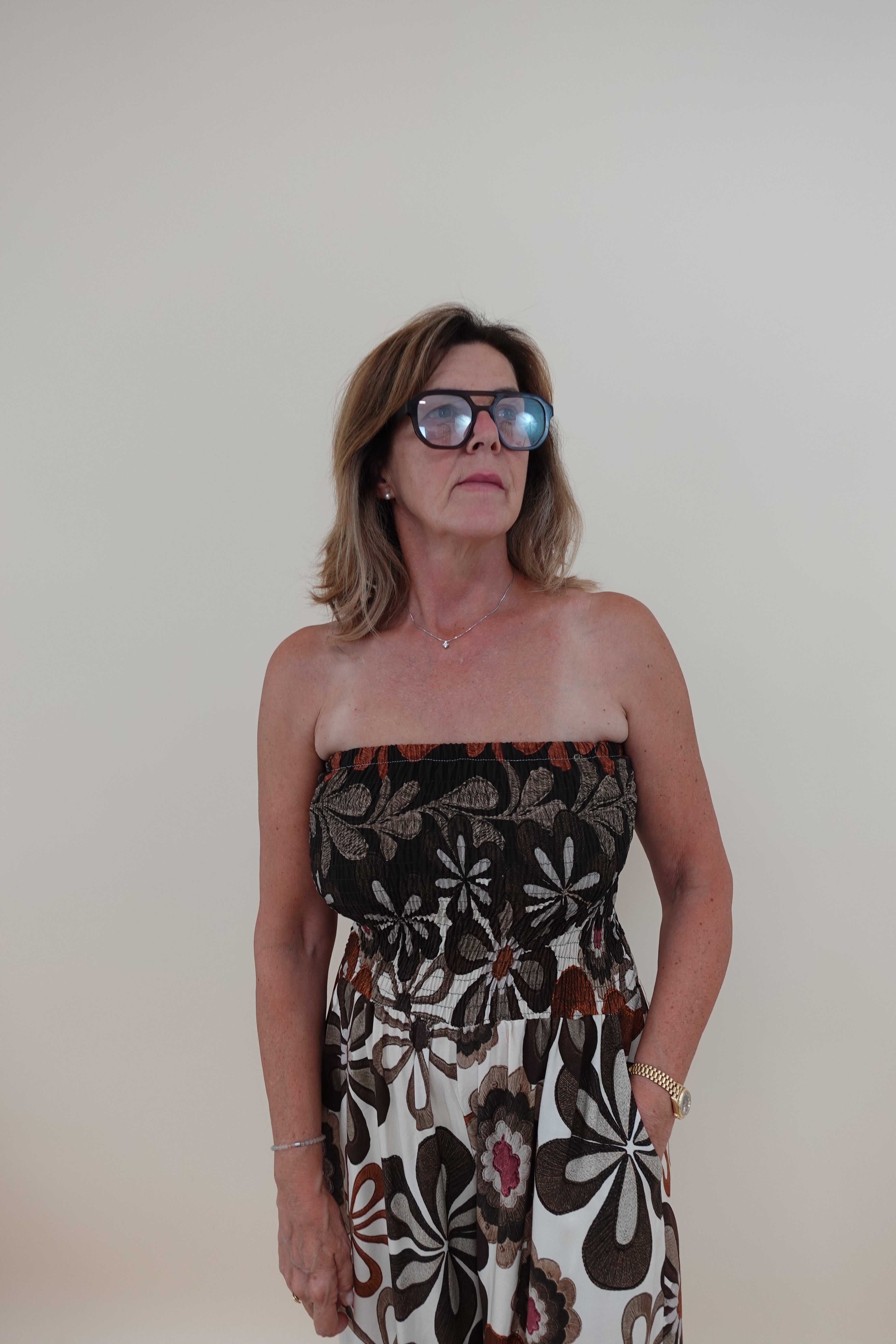 Tuta Flower Marrone