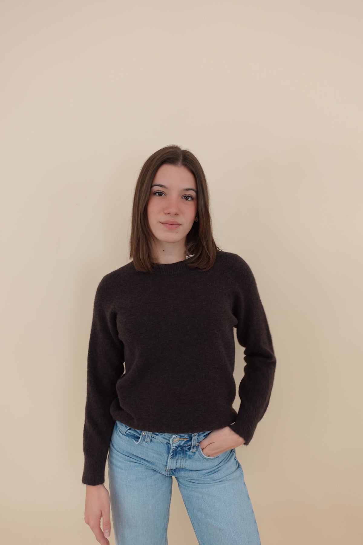 Maglione Valeria Marrone