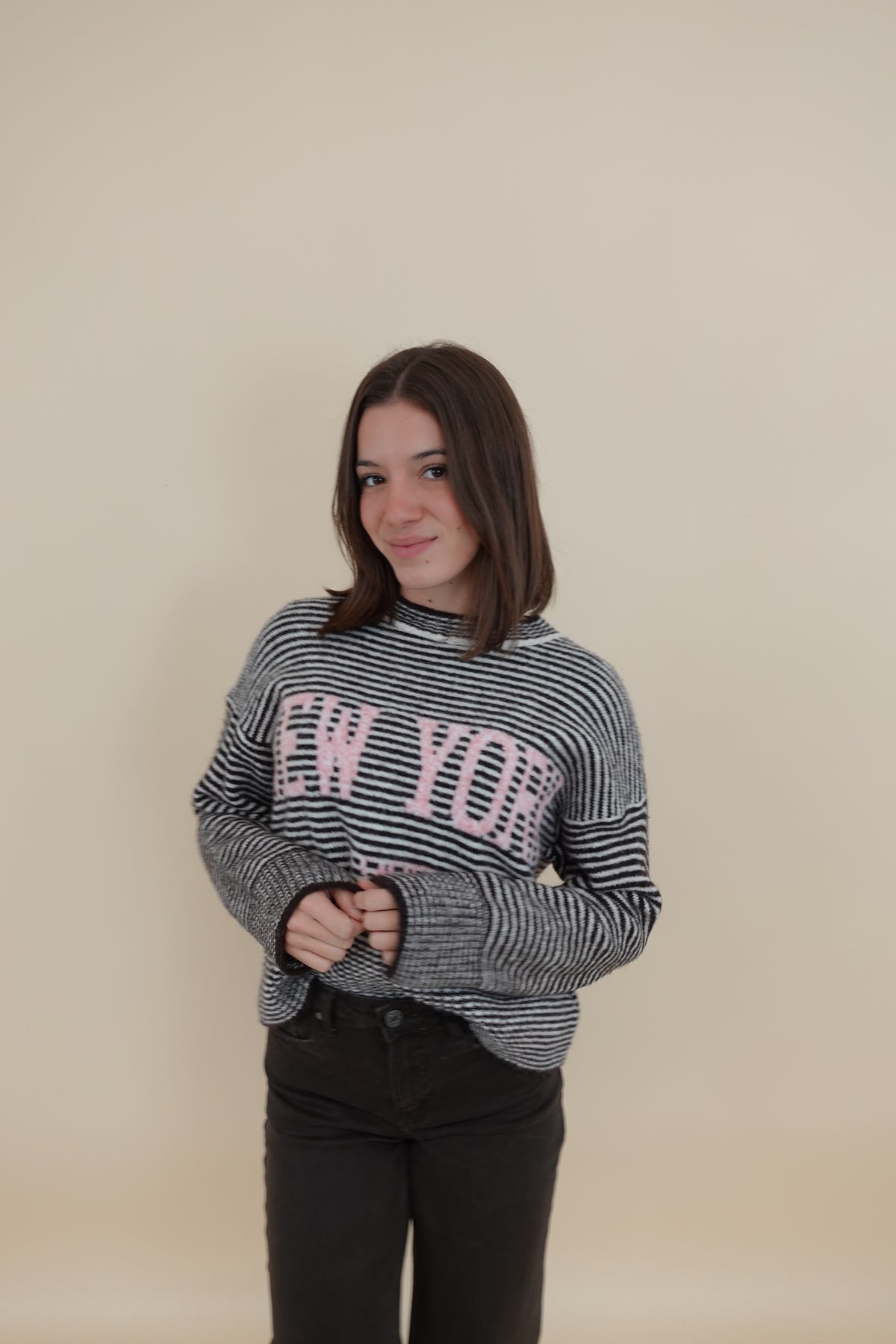 Maglione NY marrone