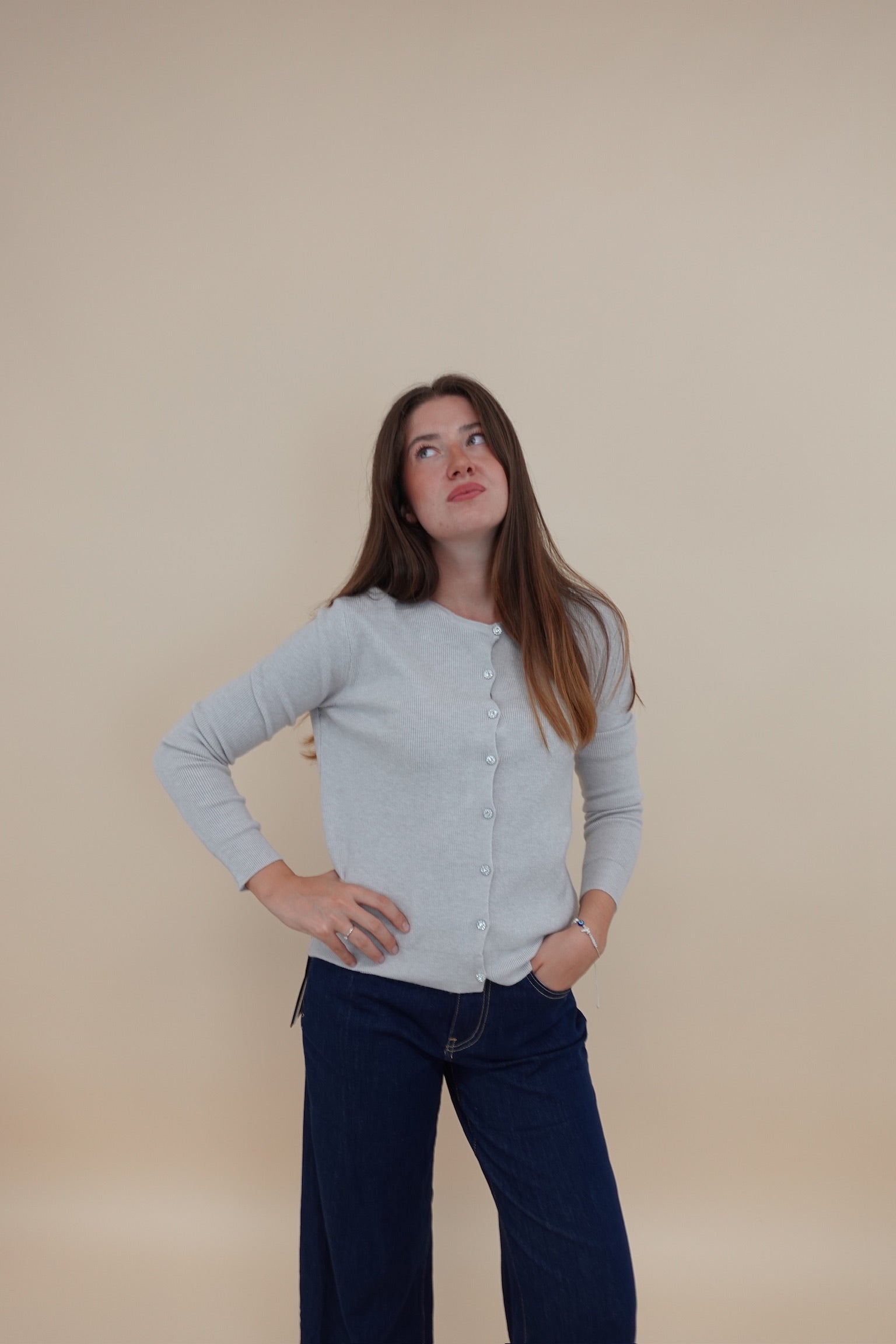 Cardigan Gioiello Beige