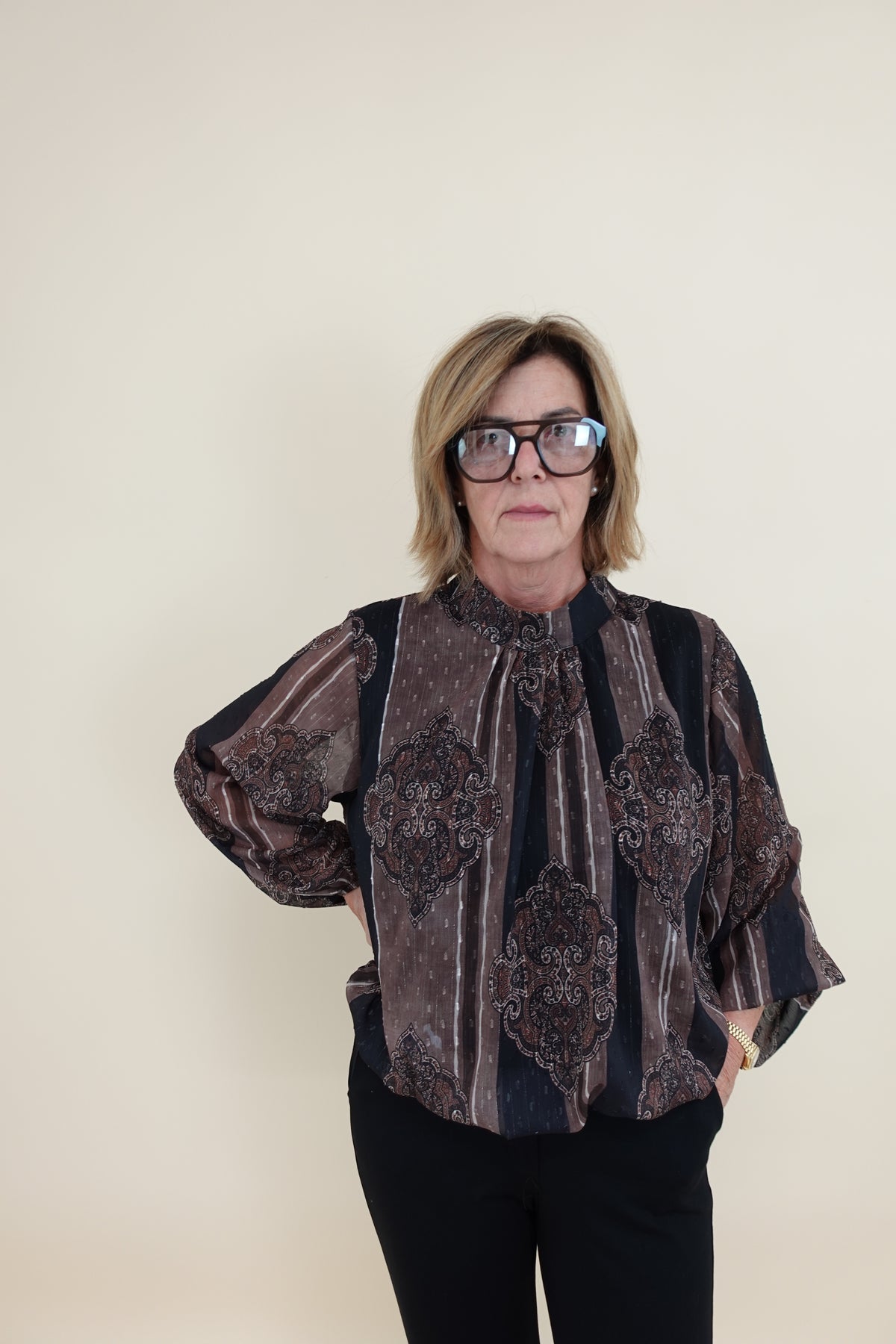 Camicia Oriente Marrone
