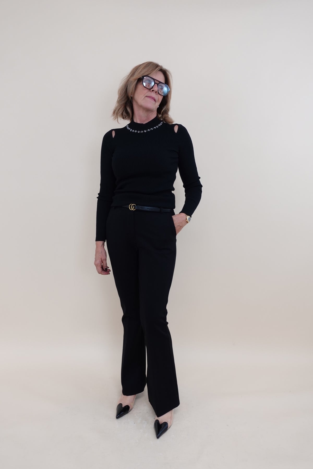 Pantalone Zampa Nero