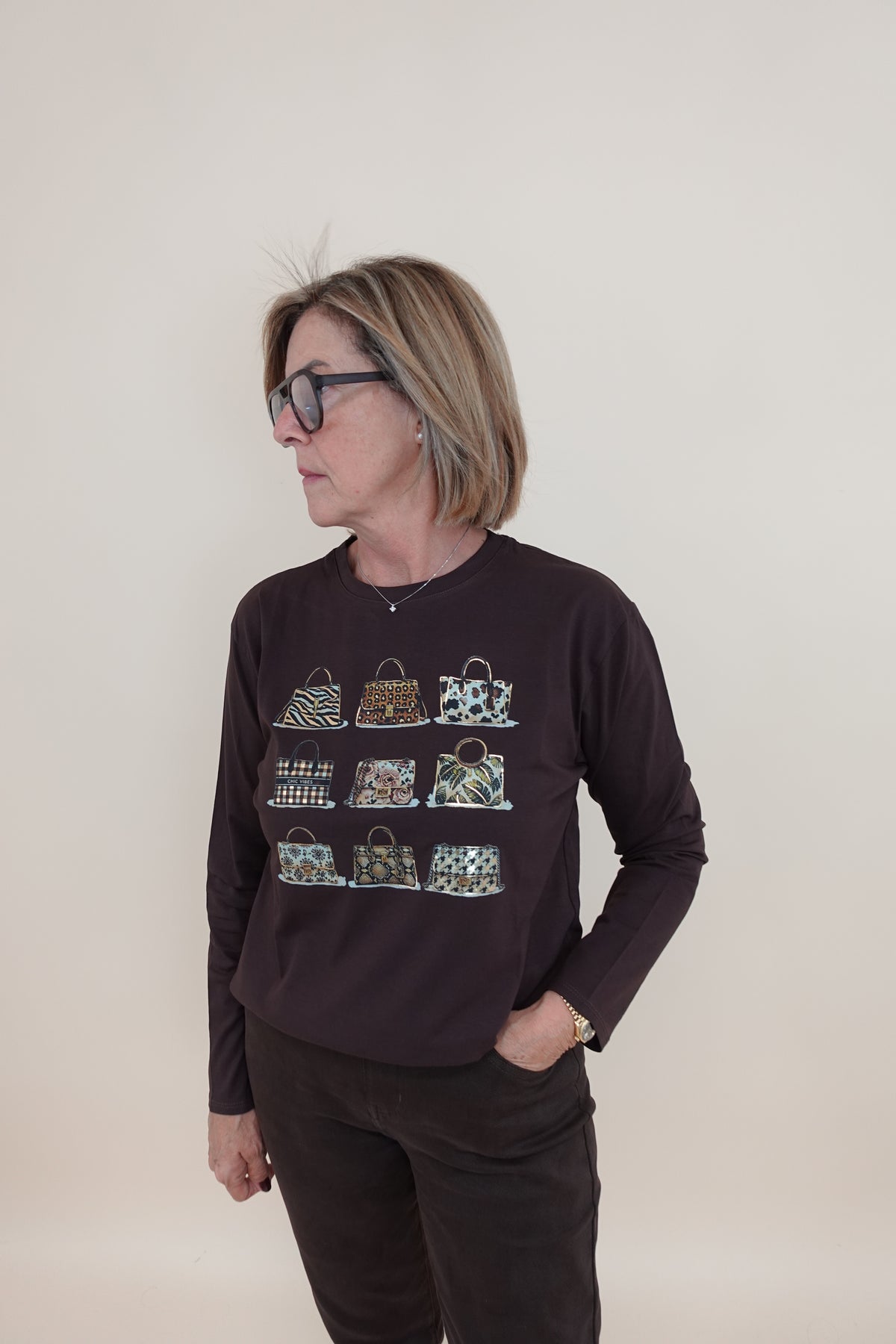 Maglia Long Big Marrone