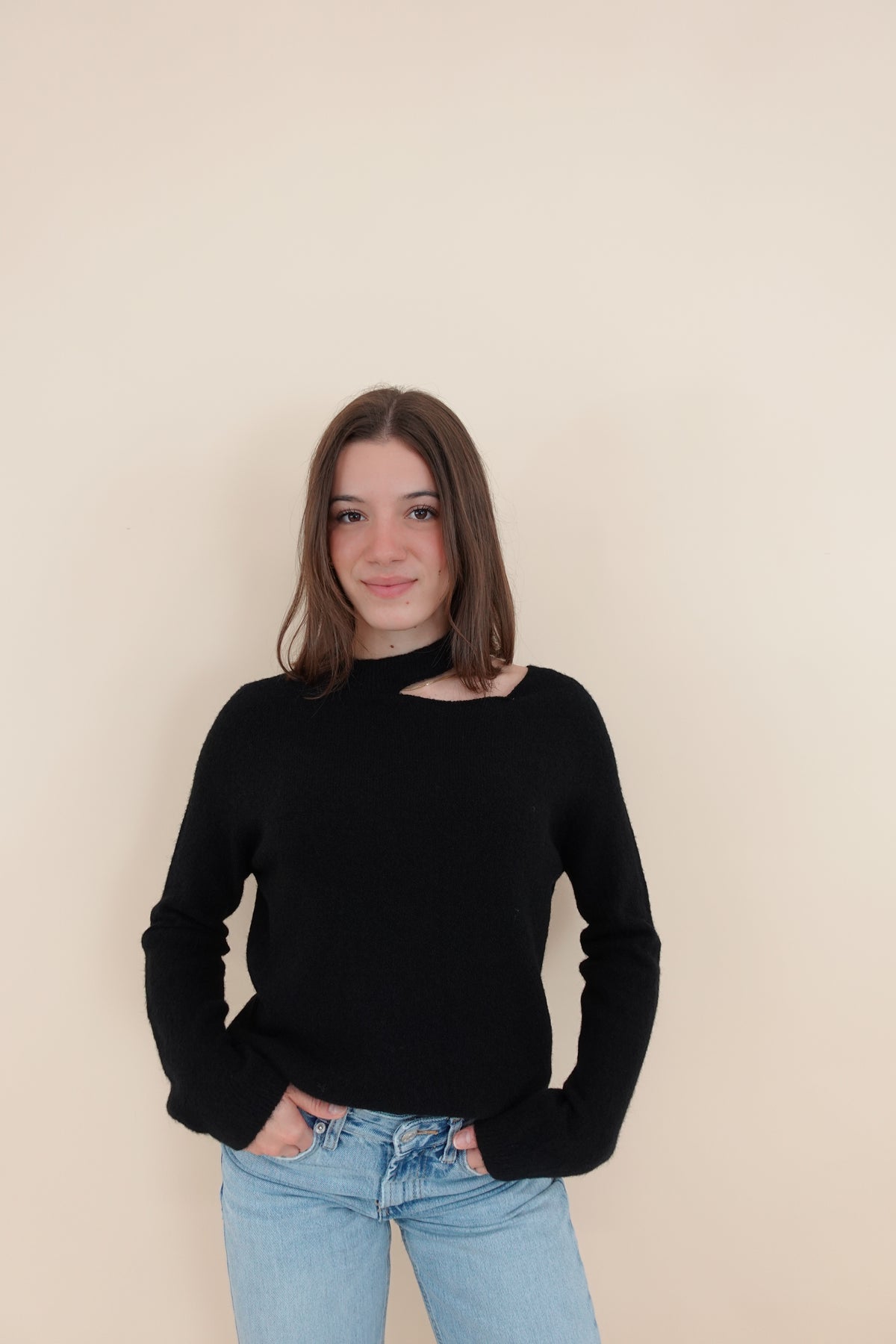 Maglione Cut Nero Small