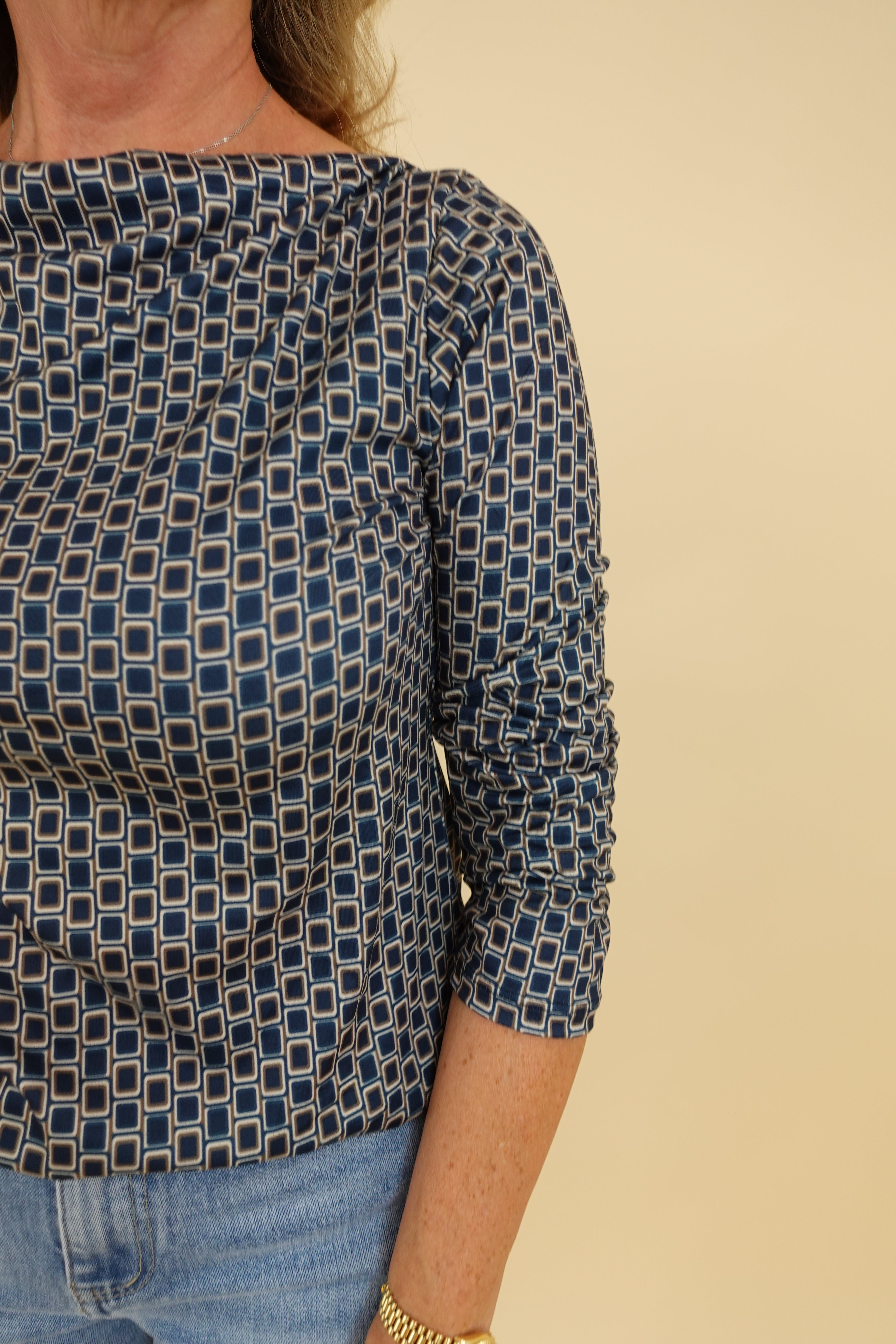 Maglia square blu