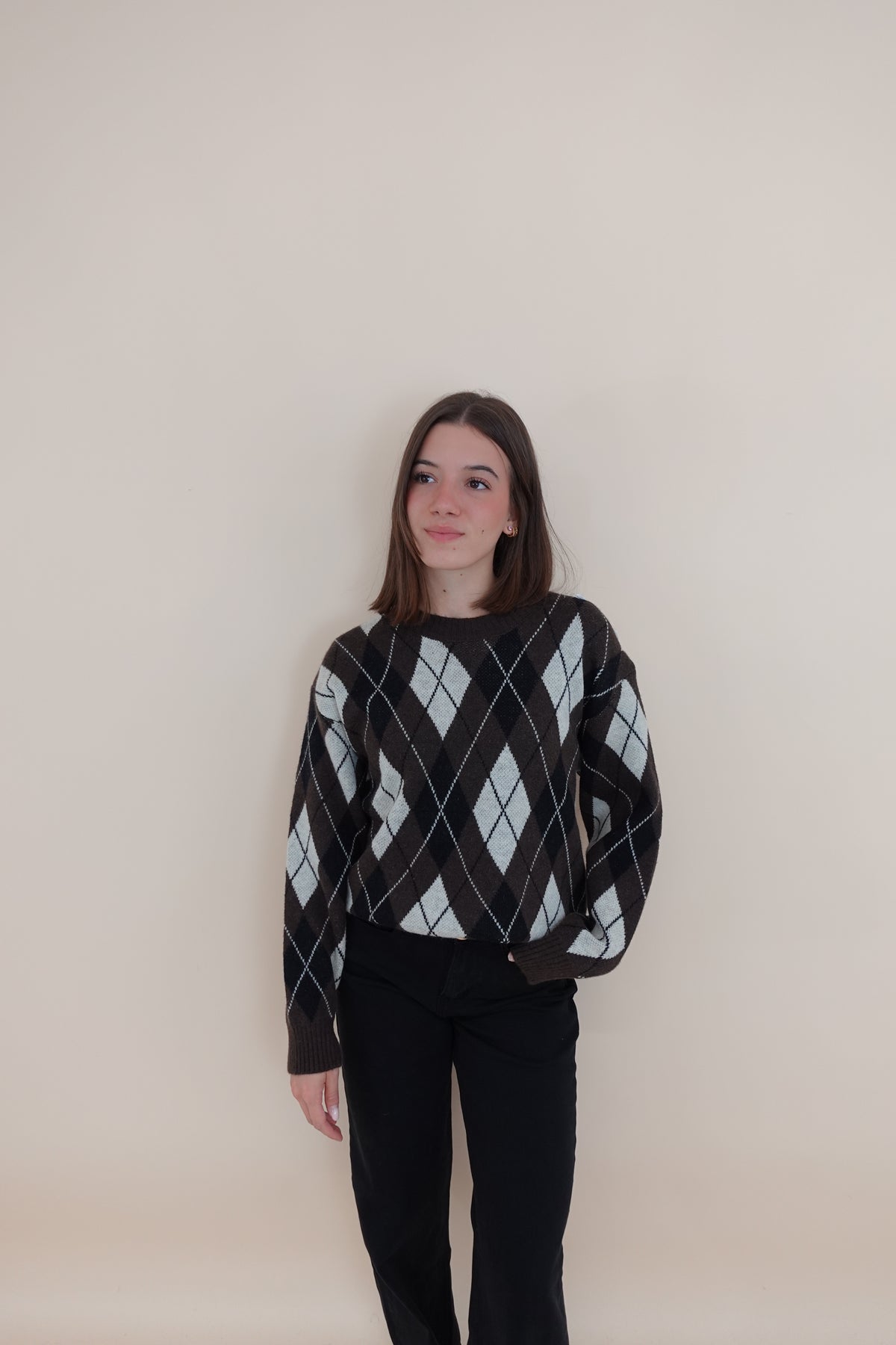 Maglione Scacchi Brown