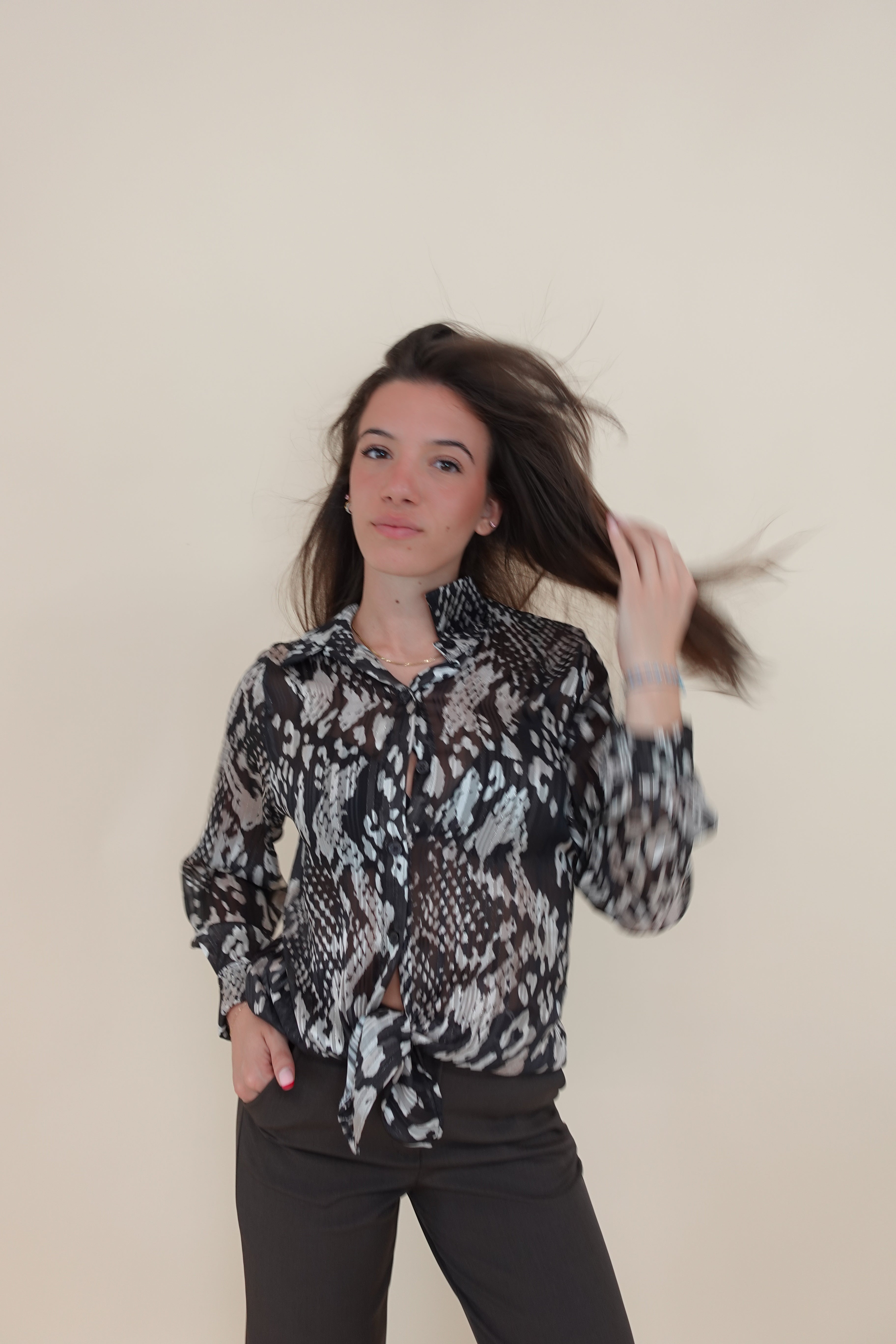 Camicia Valentina Marrone
