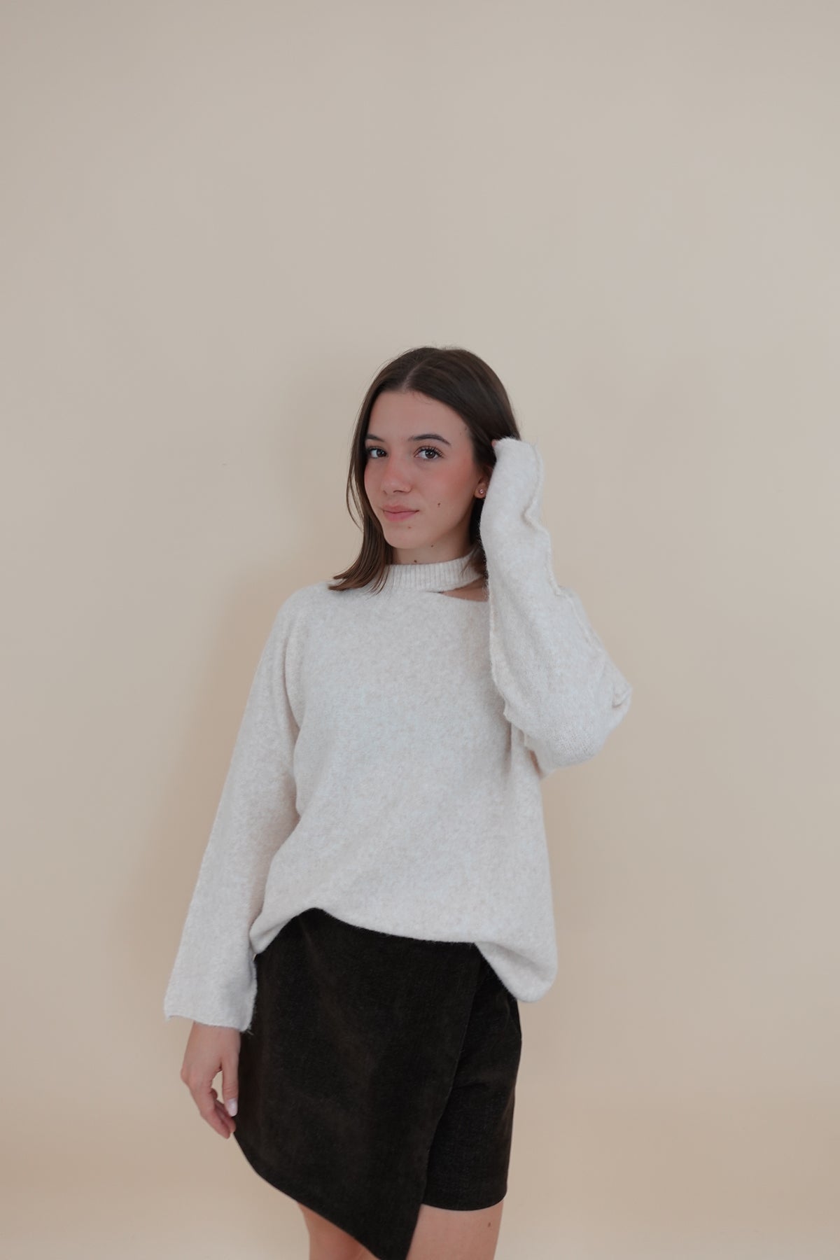 Maglione Cut Beige