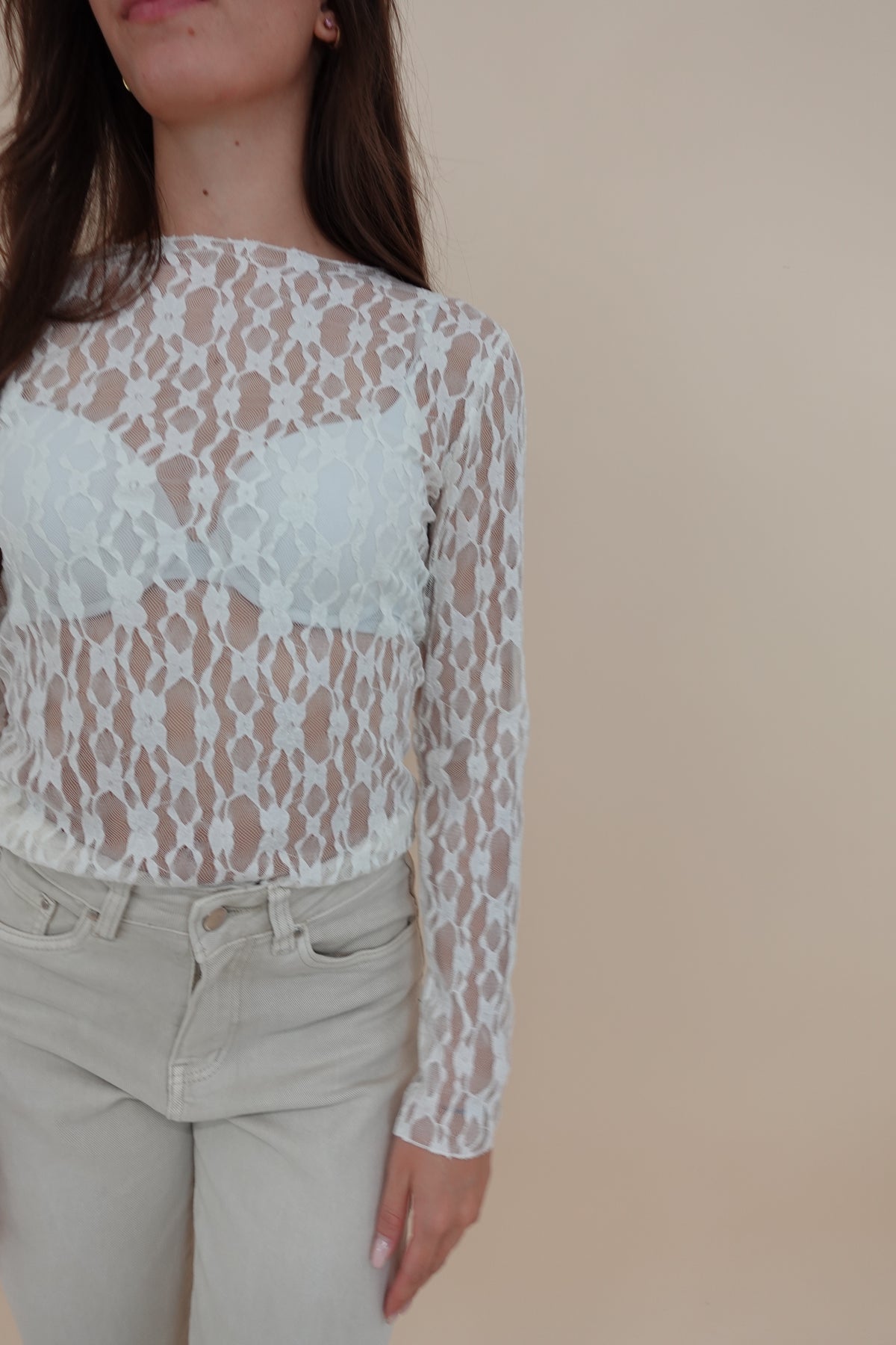Maglia Pizzo Bianca