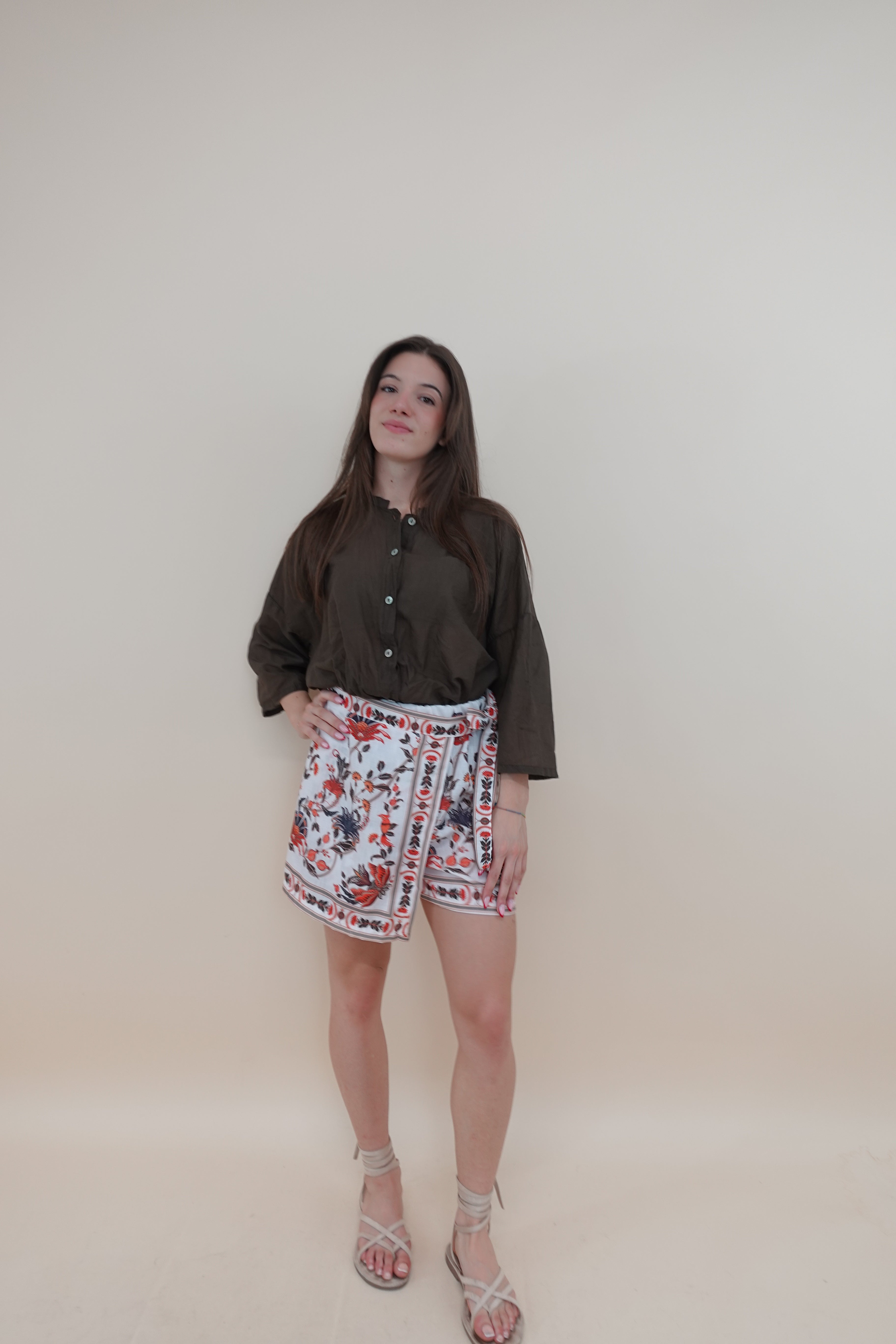 Camicia Formentera Marrone