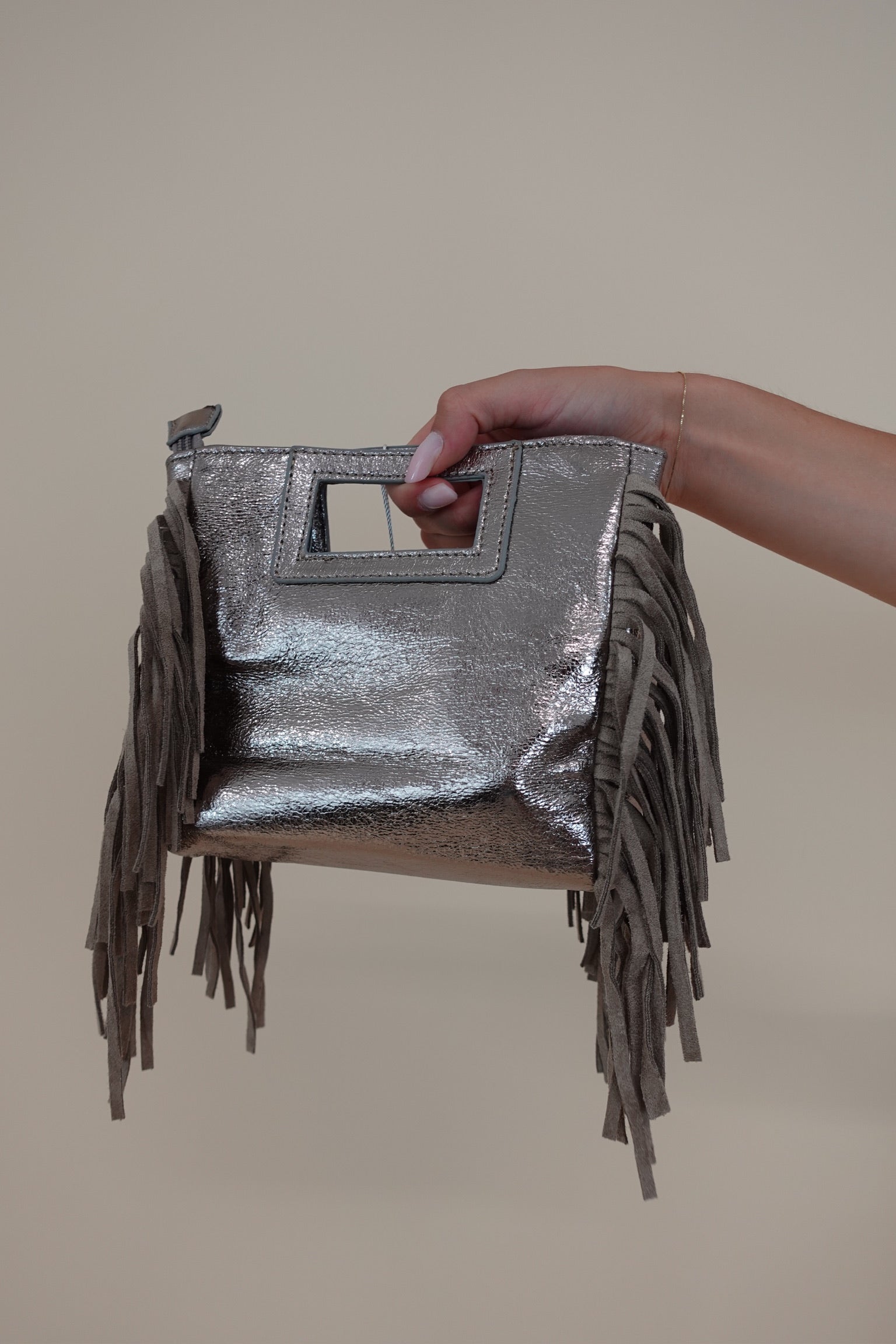 Borsa Frange Lux Dorata