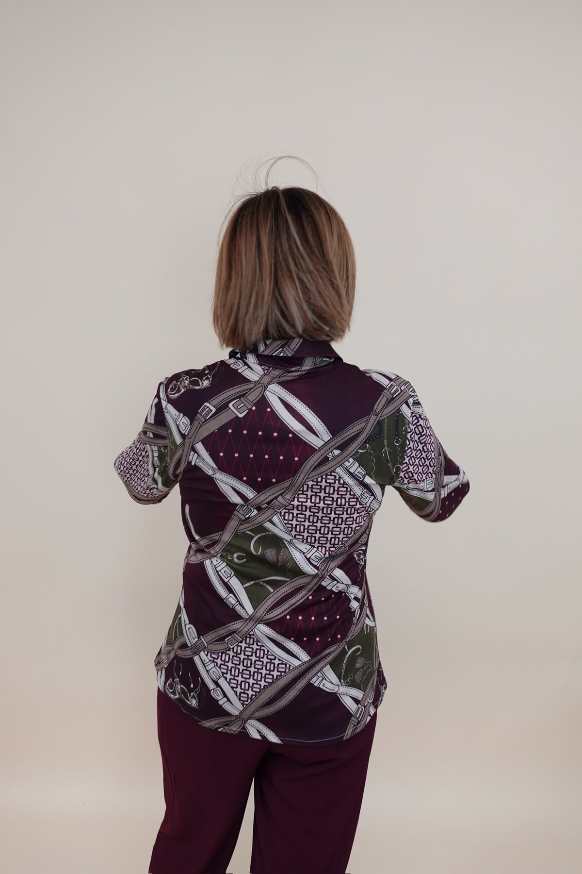 Camicia Fantasy Bordeaux
