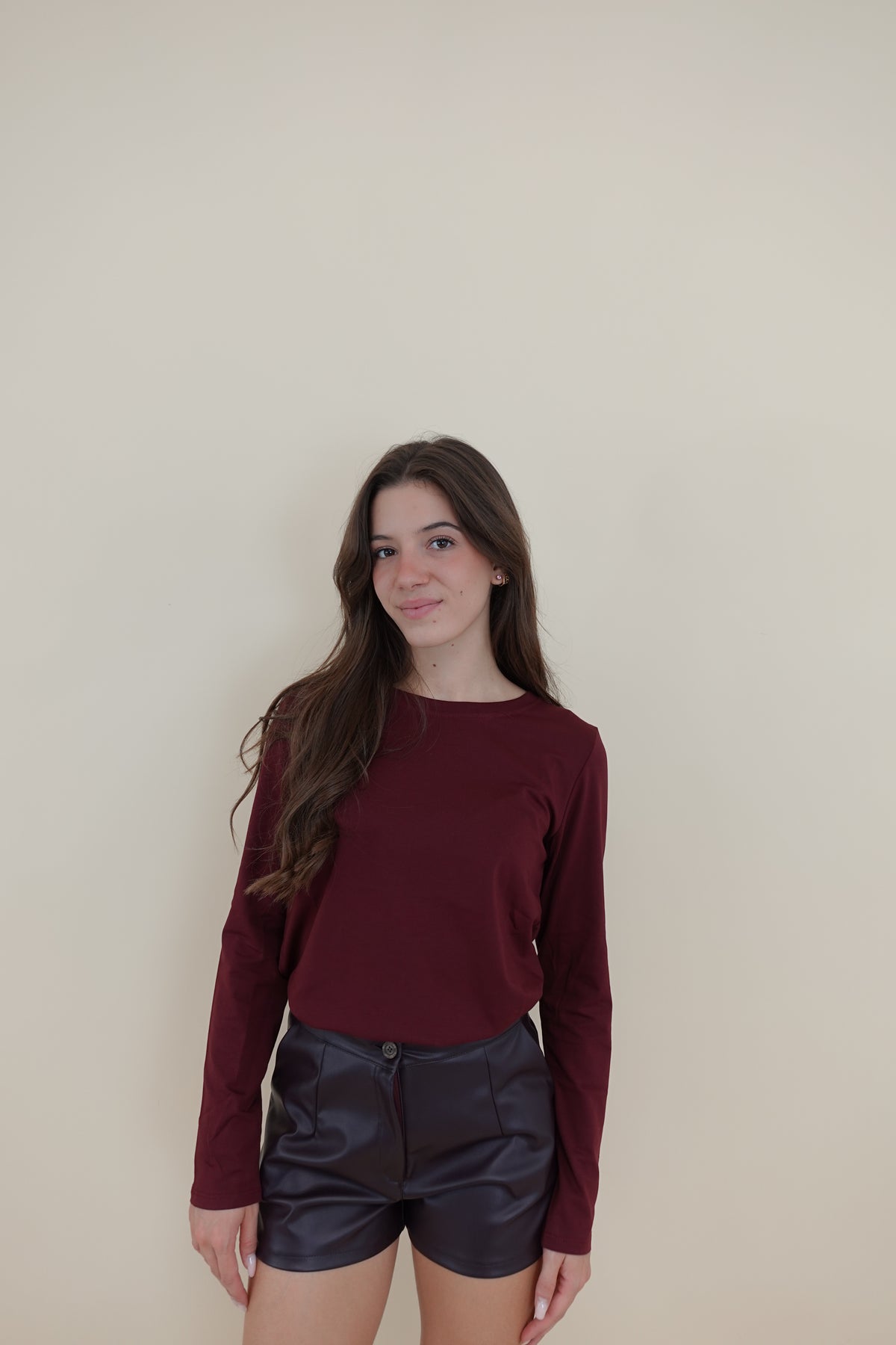 Maglia Long Sleeve Bordeaux