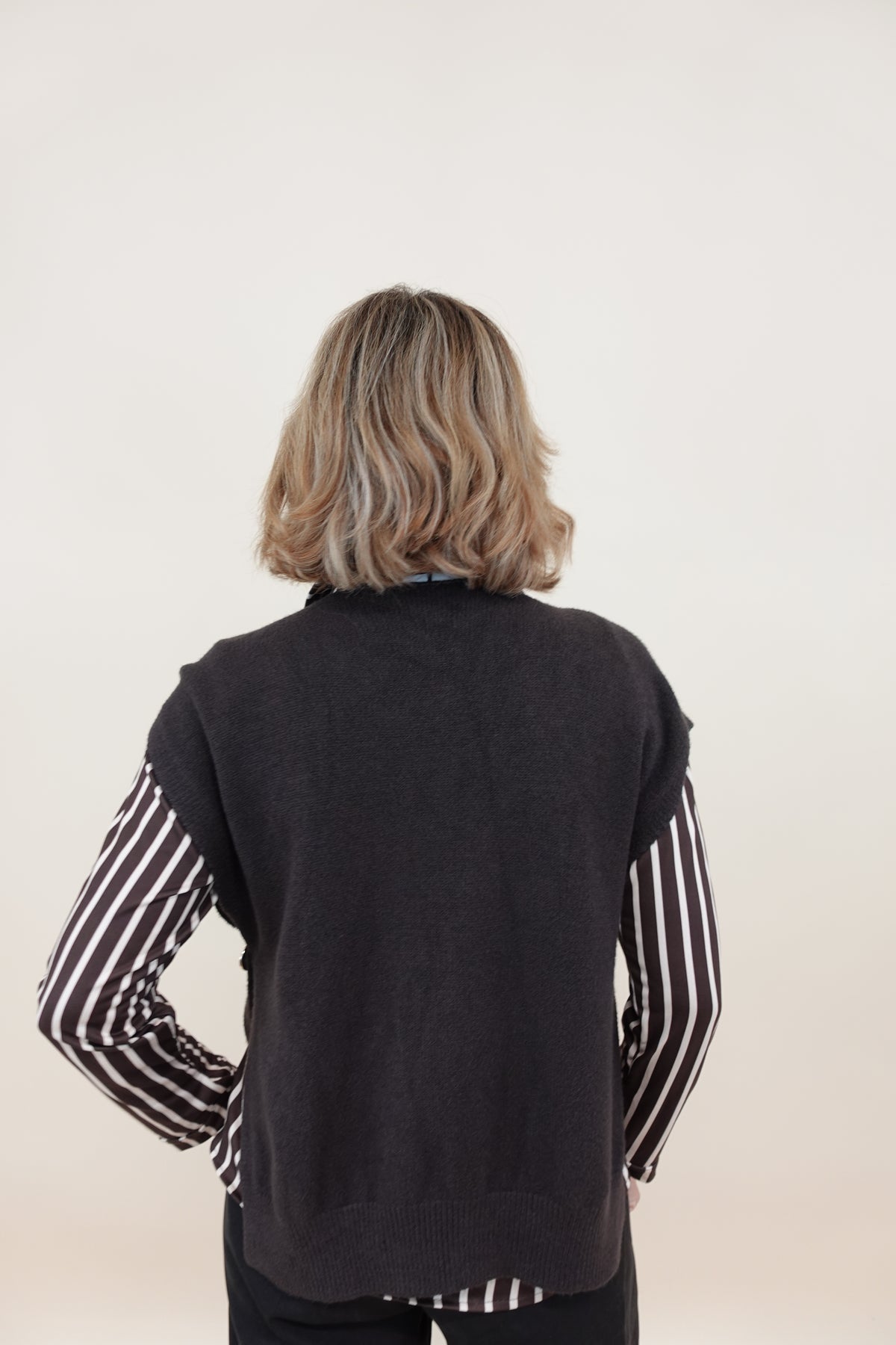 Gilet Carmen Marrone