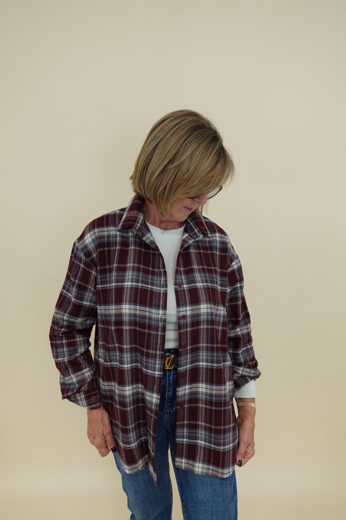 Camicia Forest Bordeaux