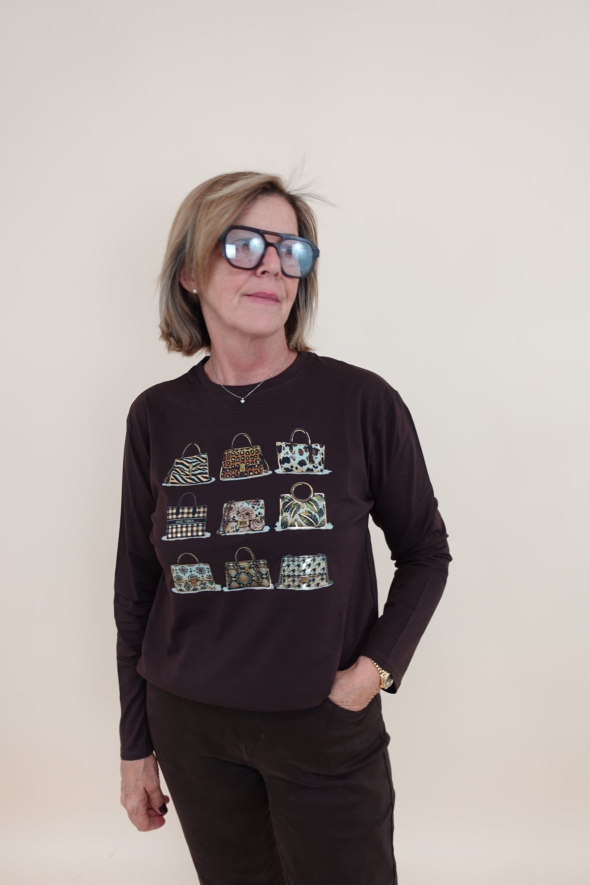 Maglia Long Big Marrone