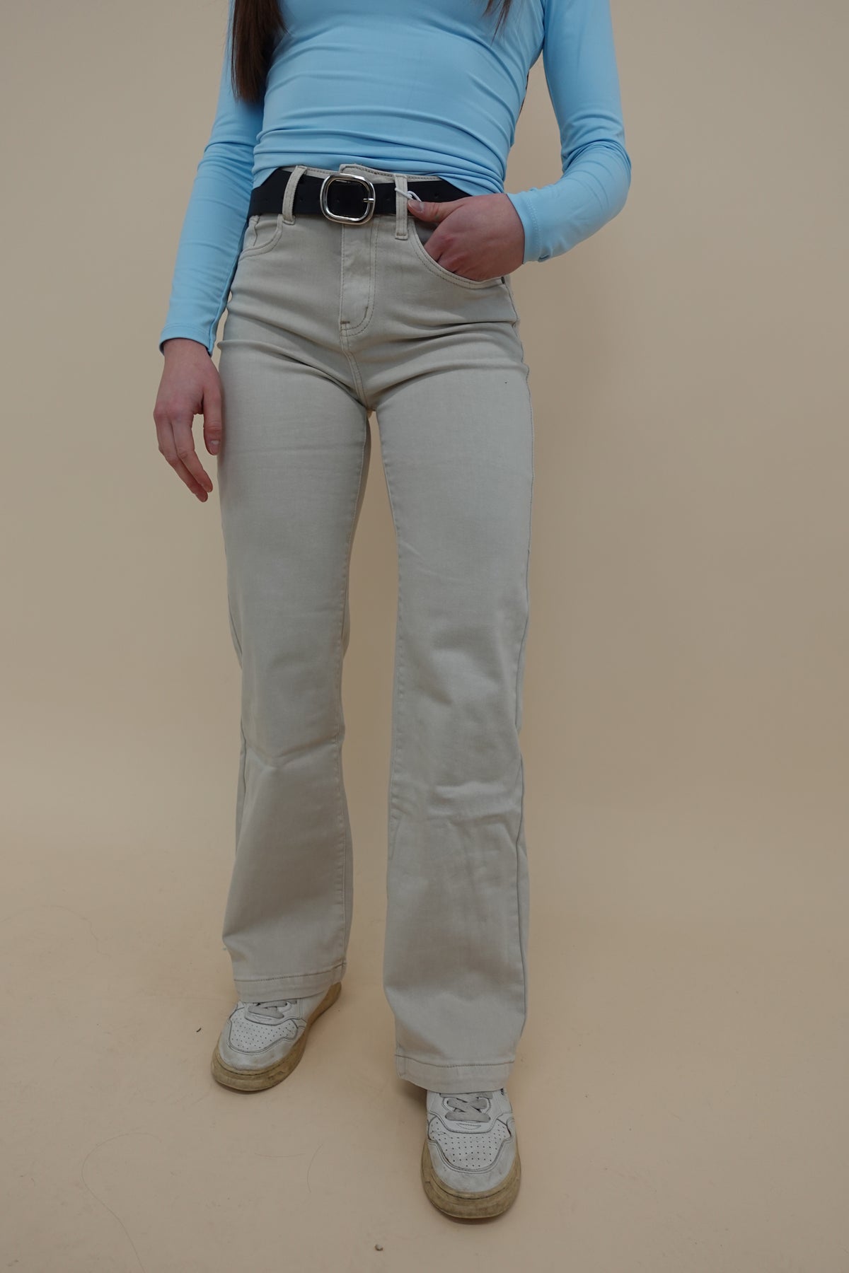 Jeans Palazzo Beige