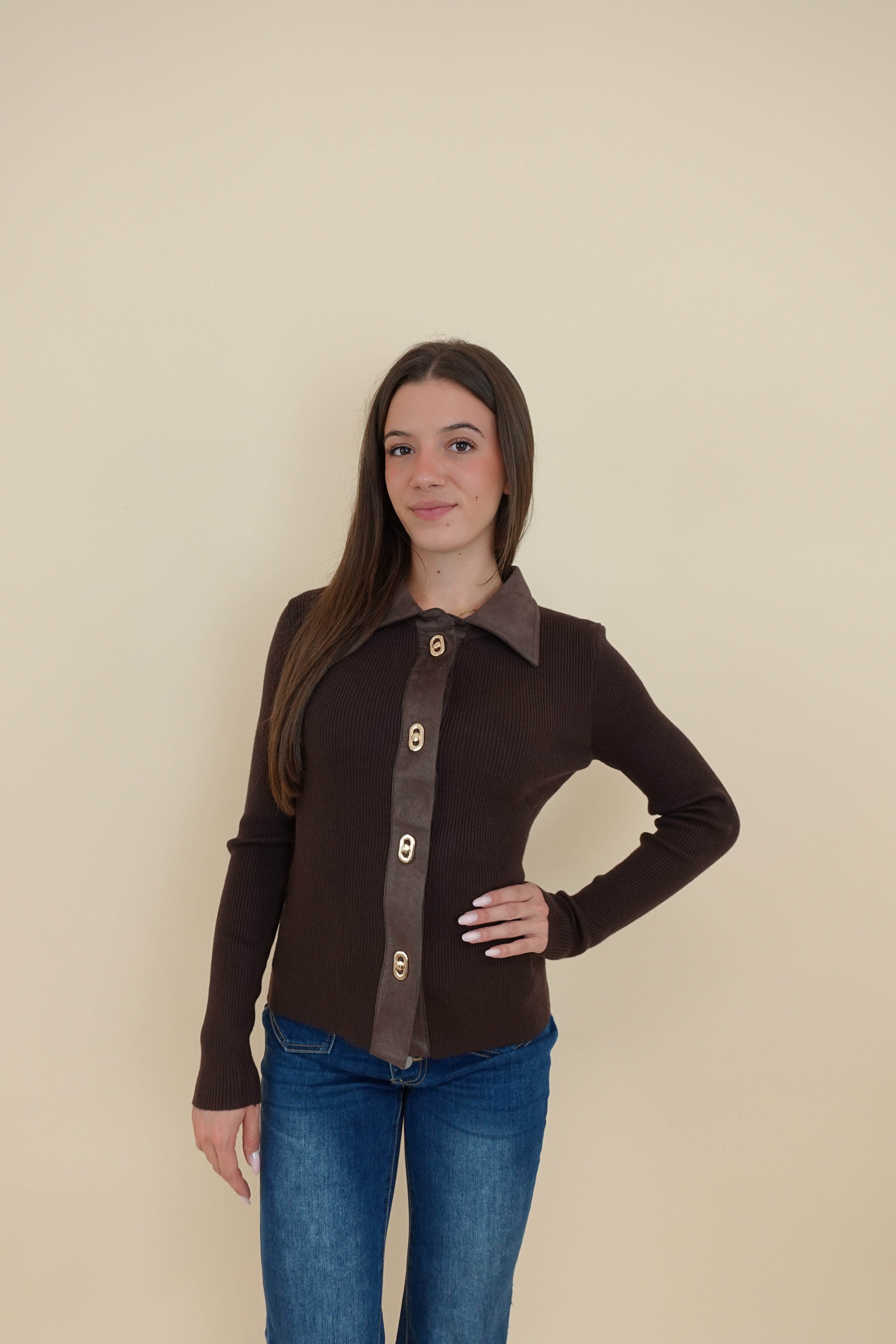 Maglia Alice marrone