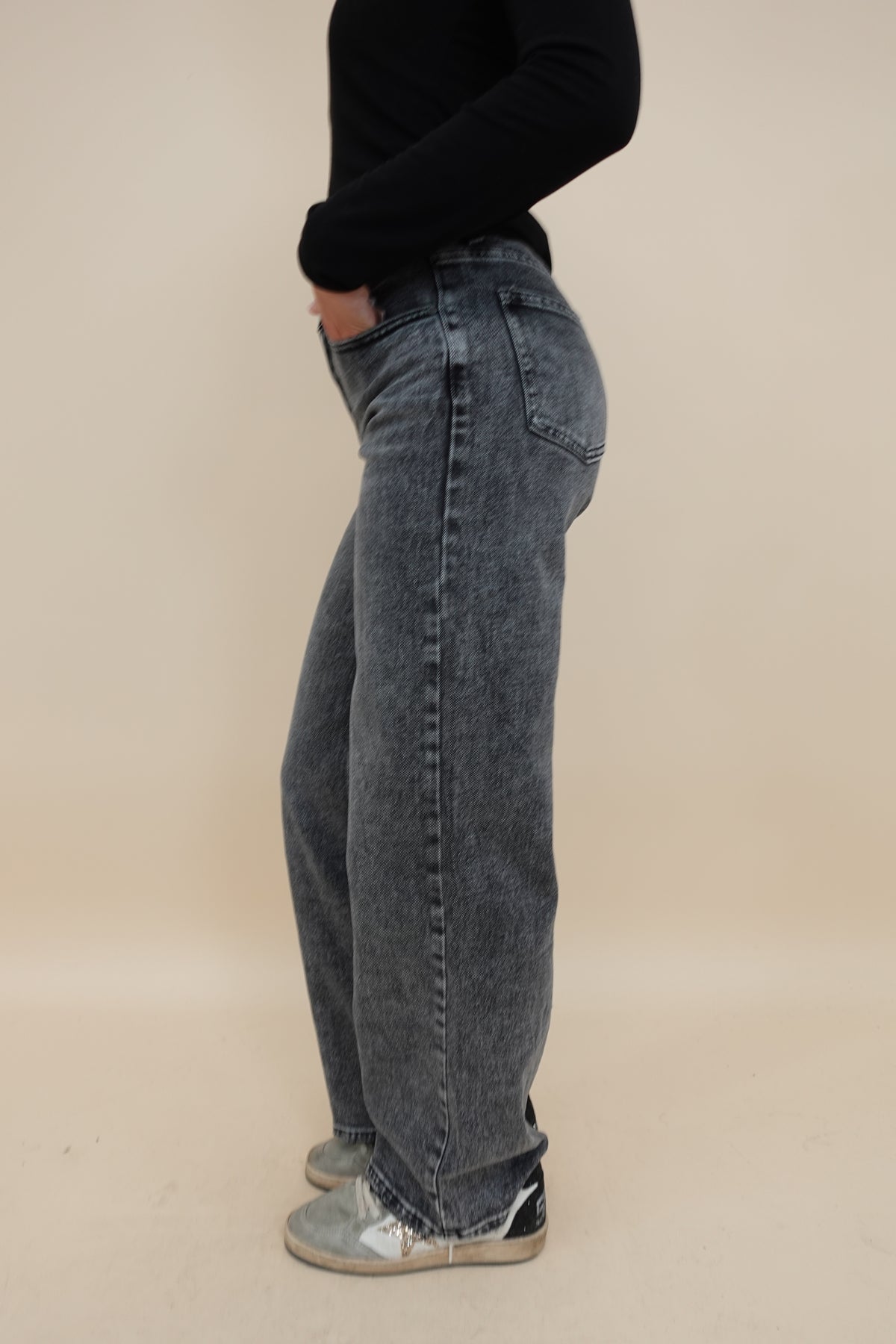 Jeans Palazzo Grigio