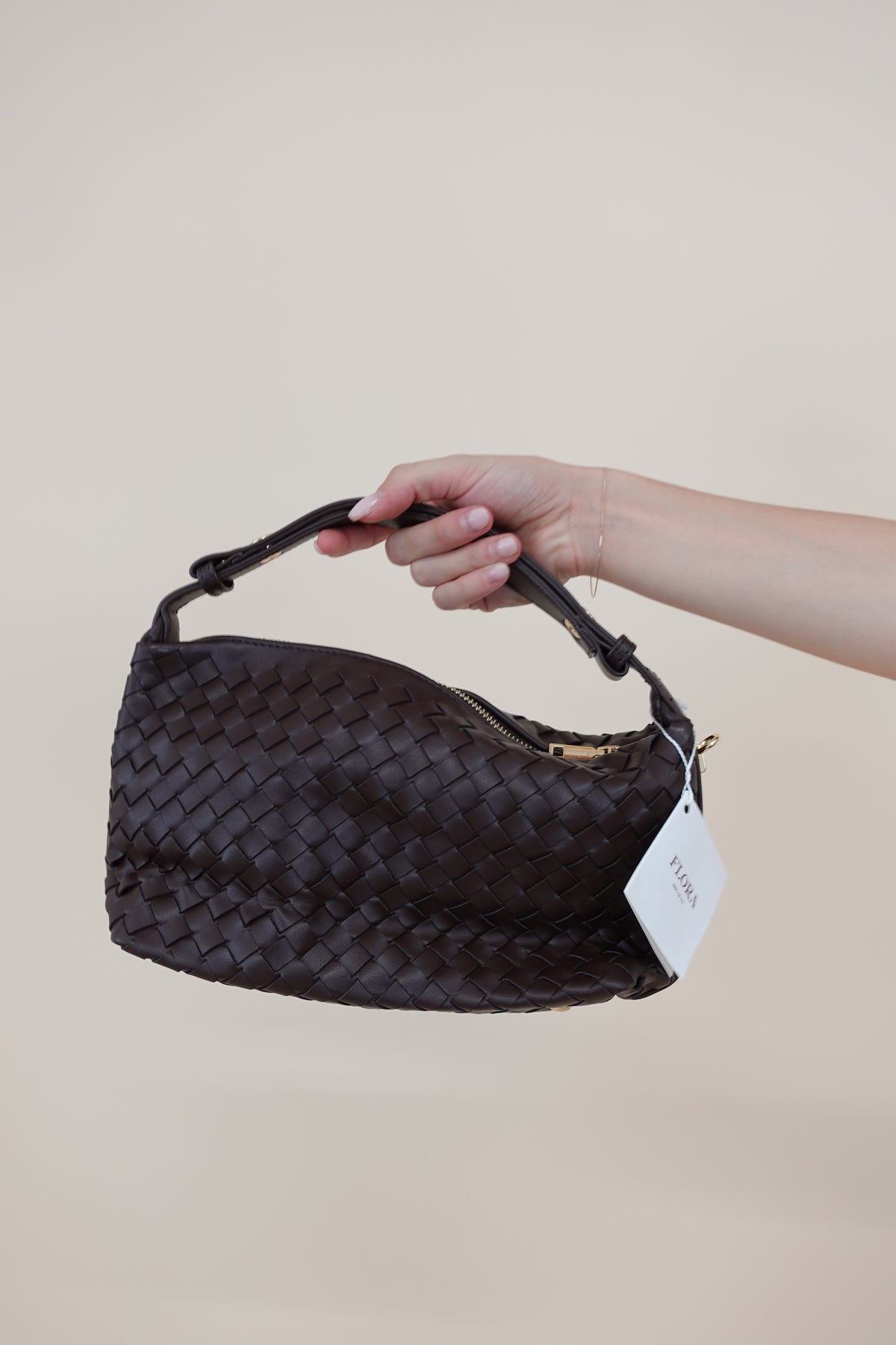 Borsa Intreccio Marrone