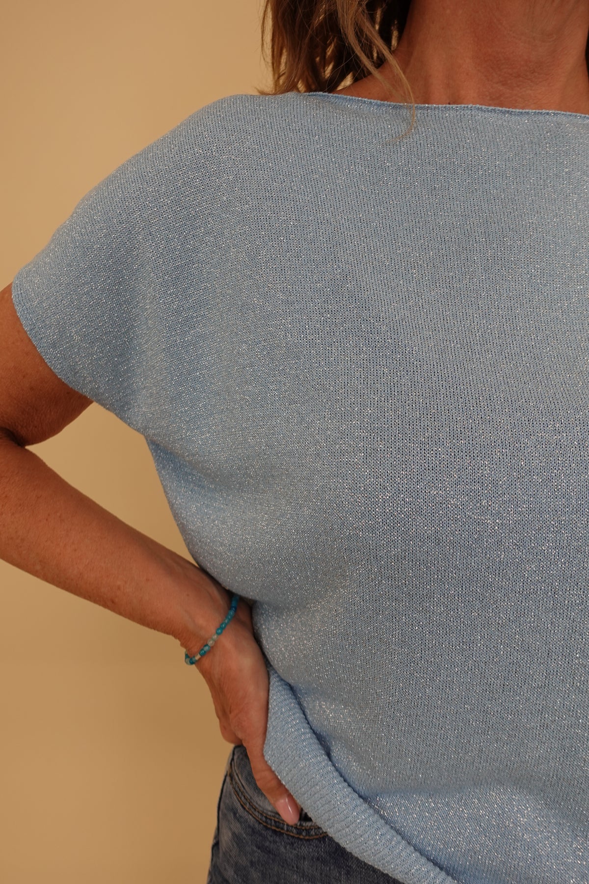 Maglia Lurex Azzurra
