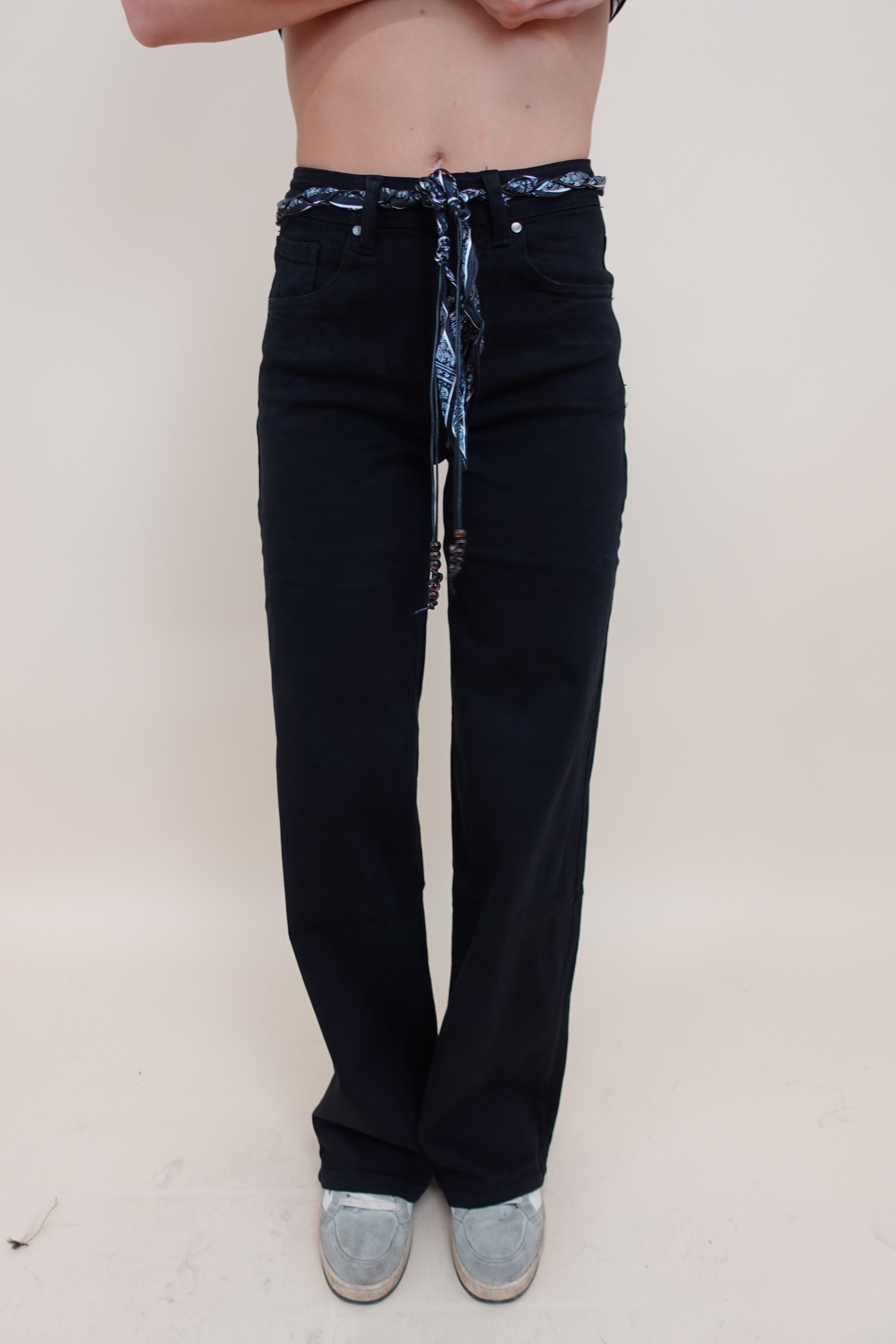Jeans palazzo nero