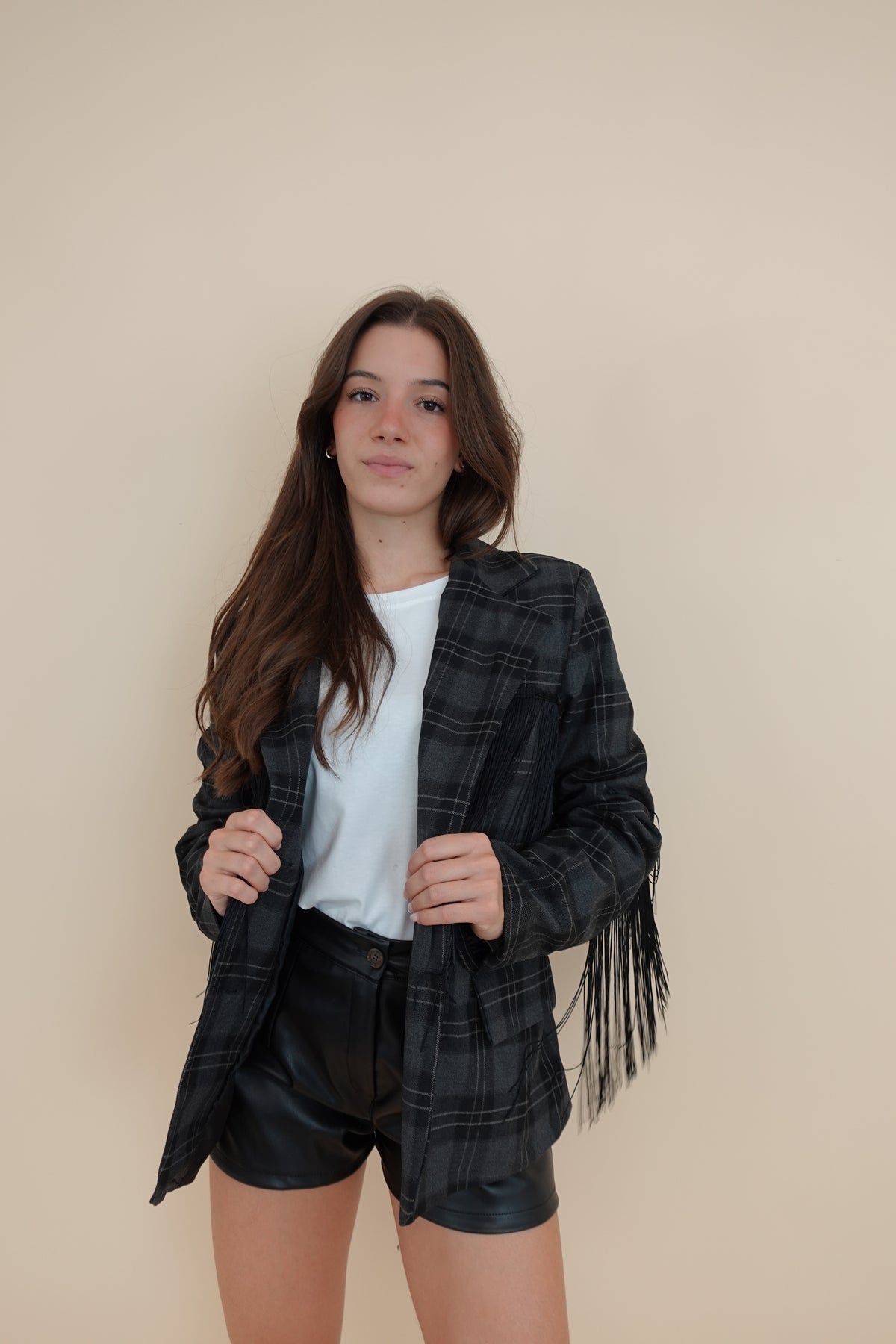 Giacca Frange Black