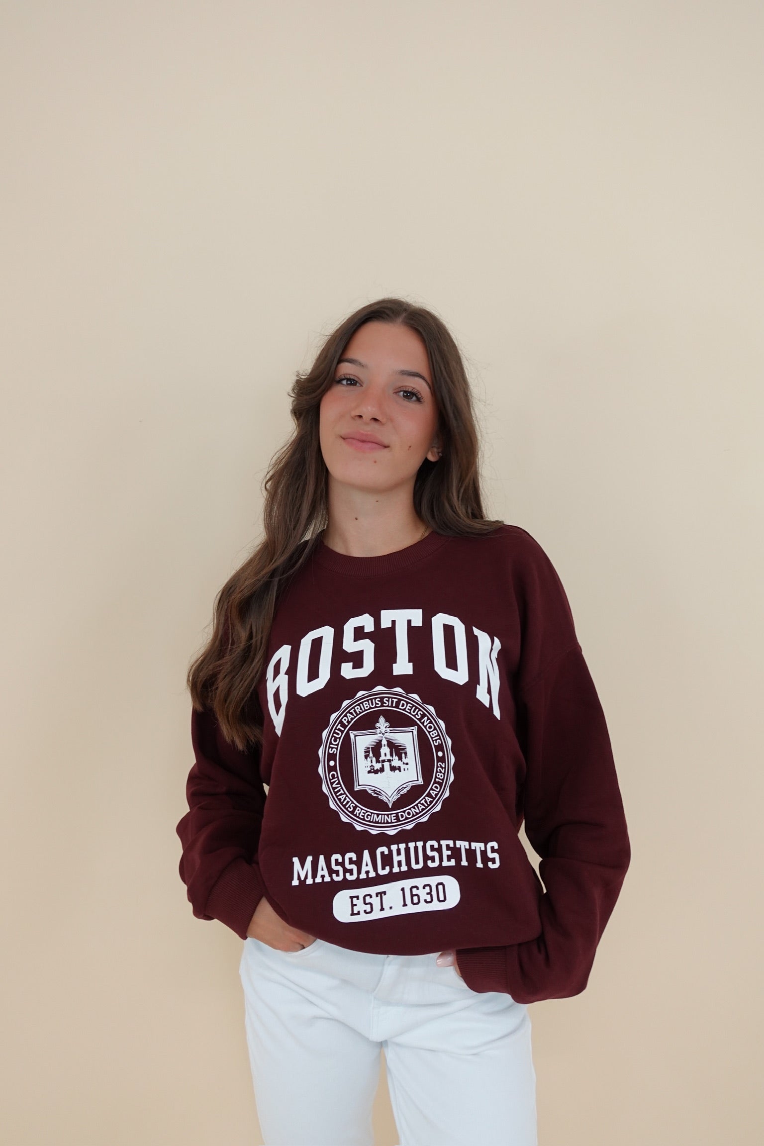 Felpa Boston Bordeaux
