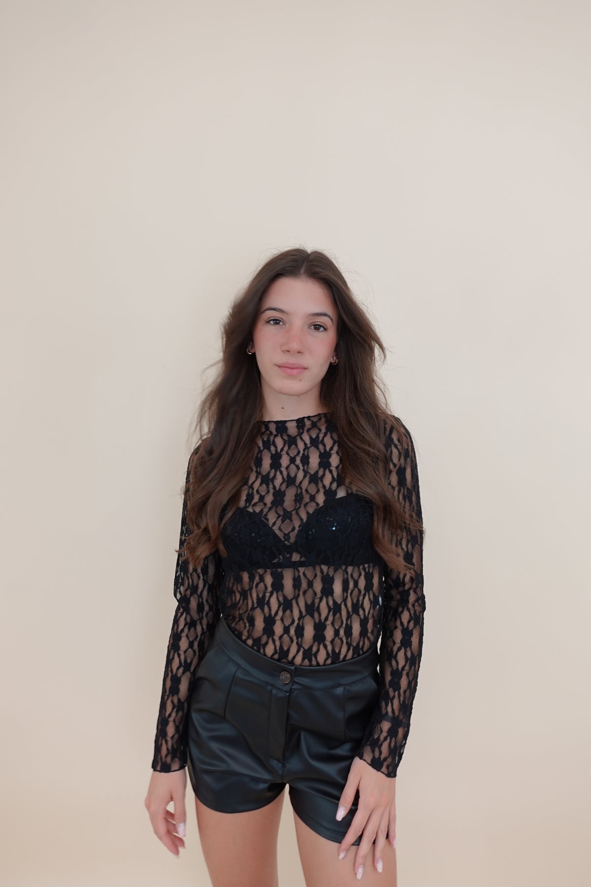 Maglia Pizzo Nera
