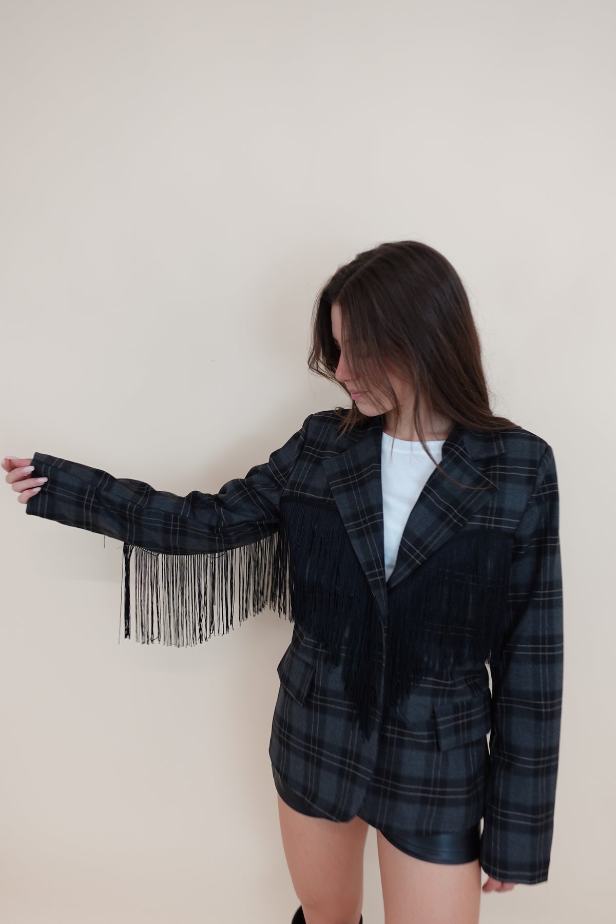 Giacca Frange Black