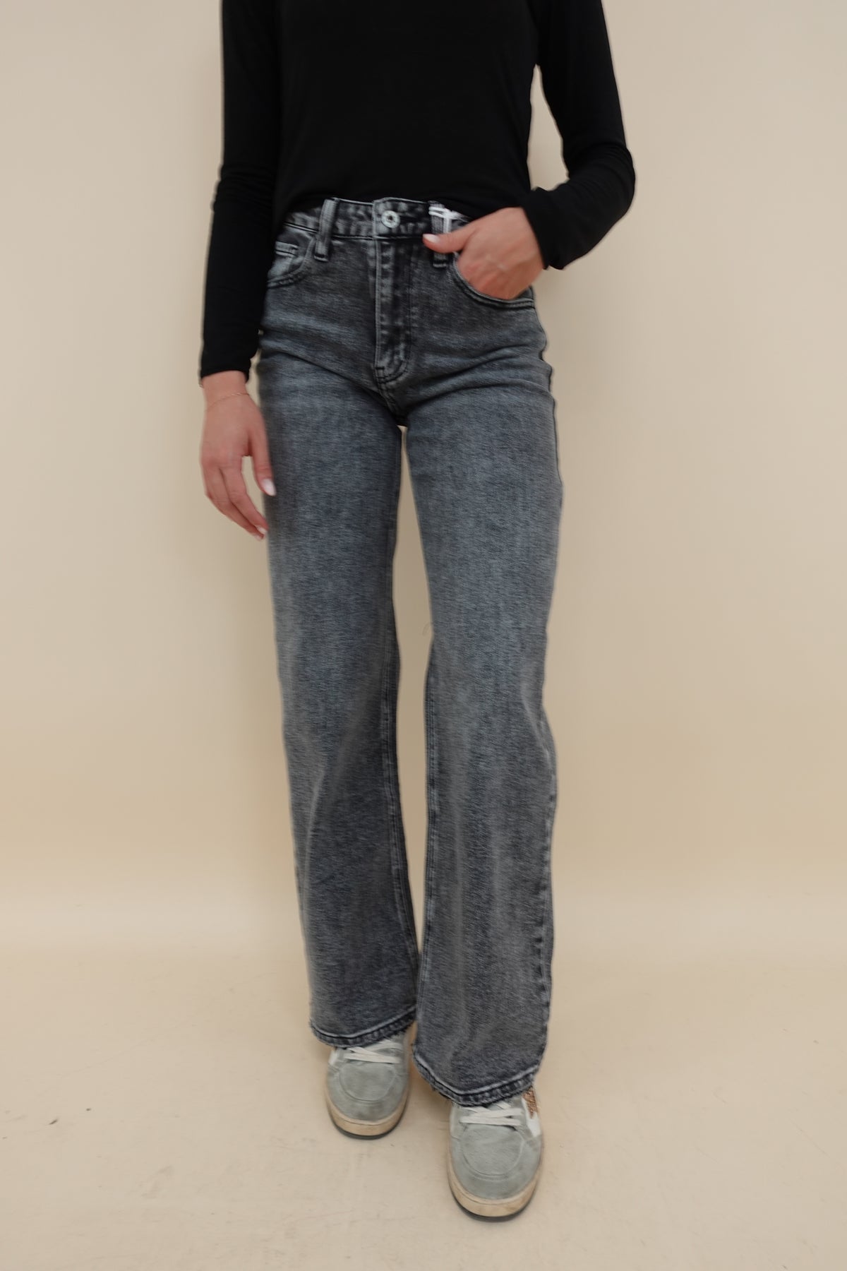 Jeans Palazzo Grigio