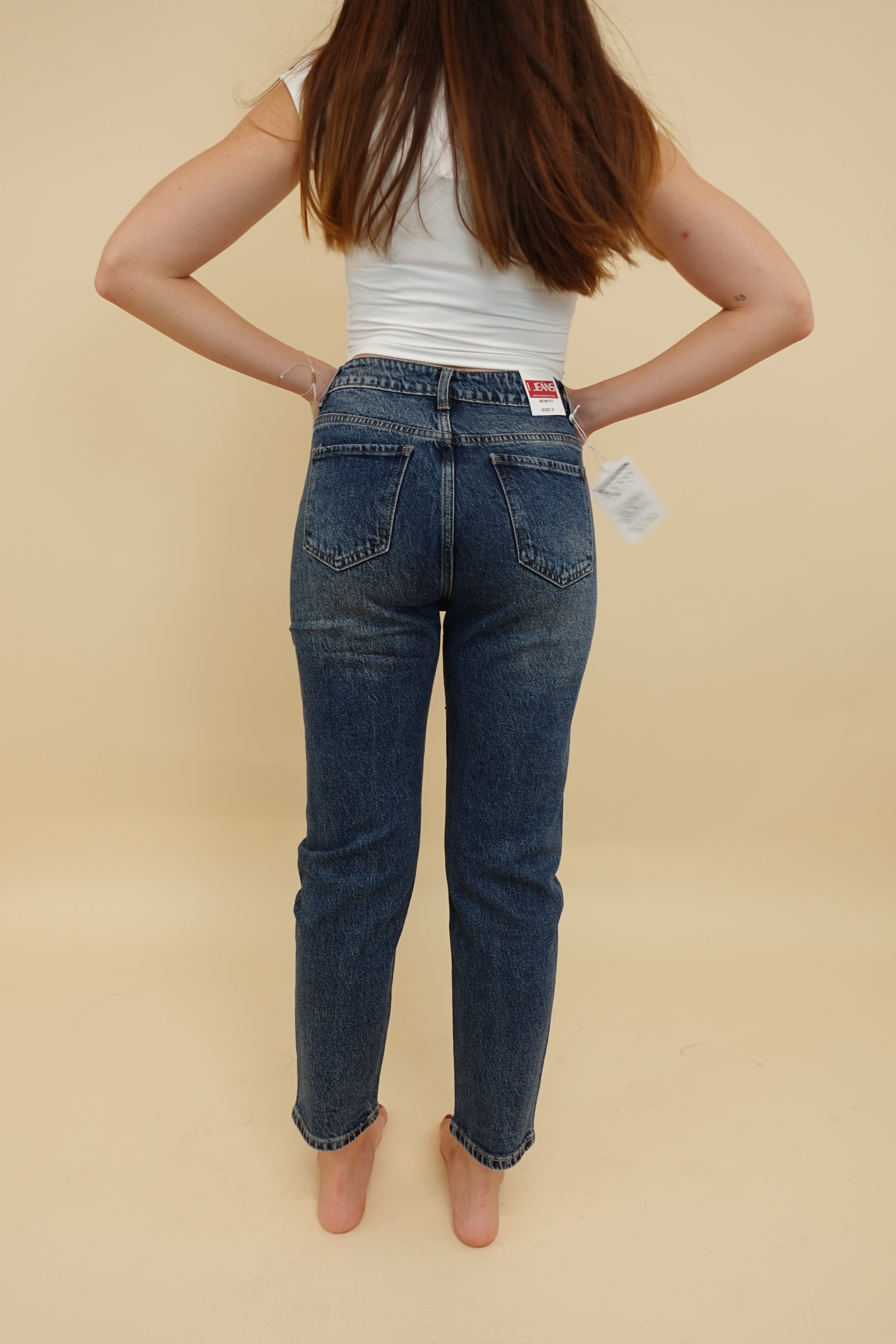 Jeans Momfit Shine