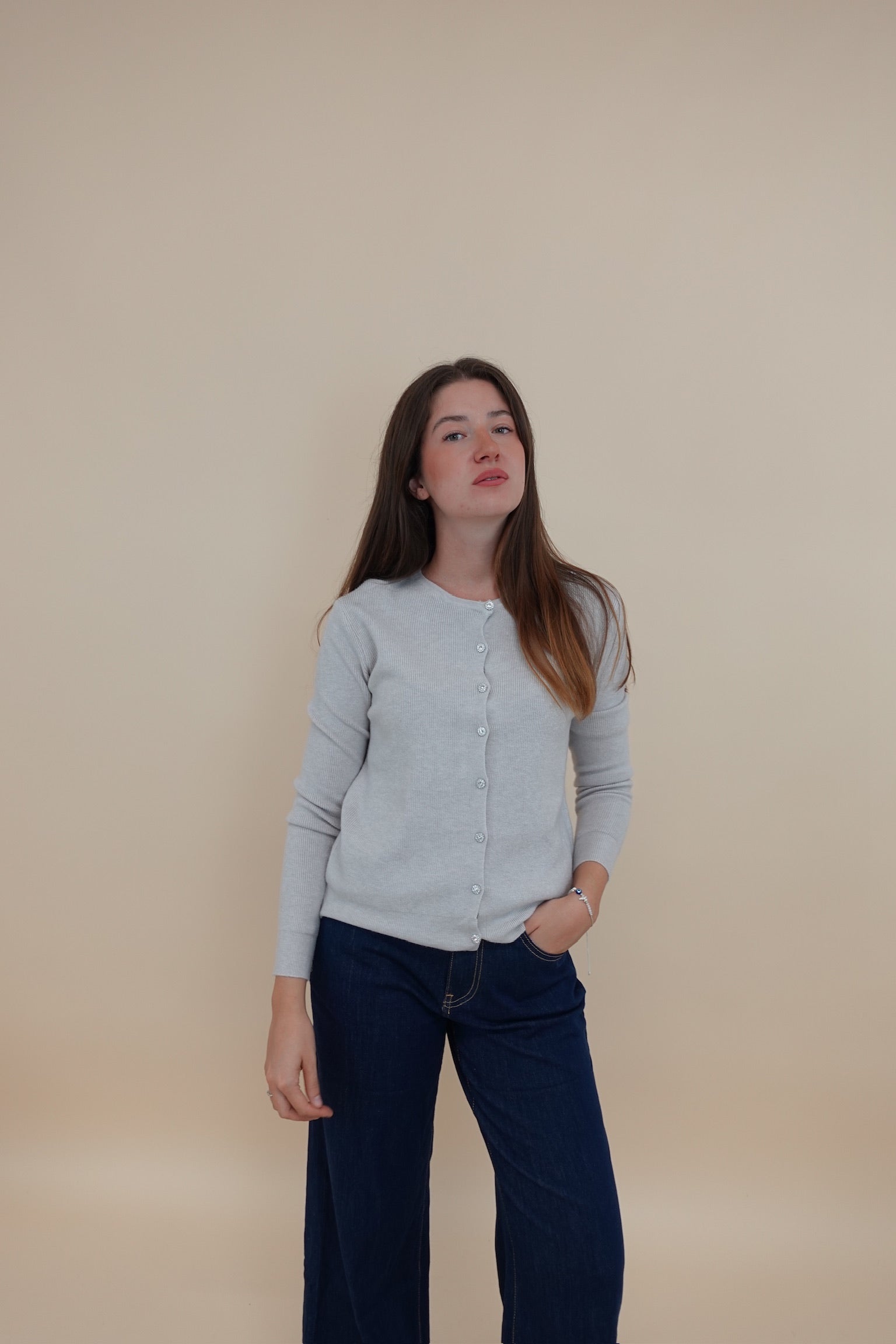 Cardigan Gioiello Beige